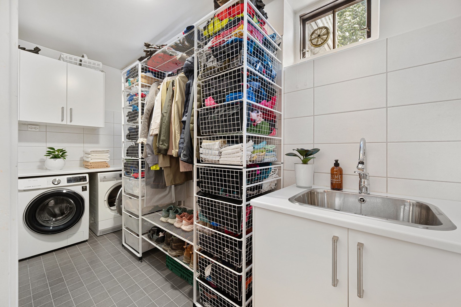 Praktisk vaskerom som ble oppusset i 2016. Galleribilde