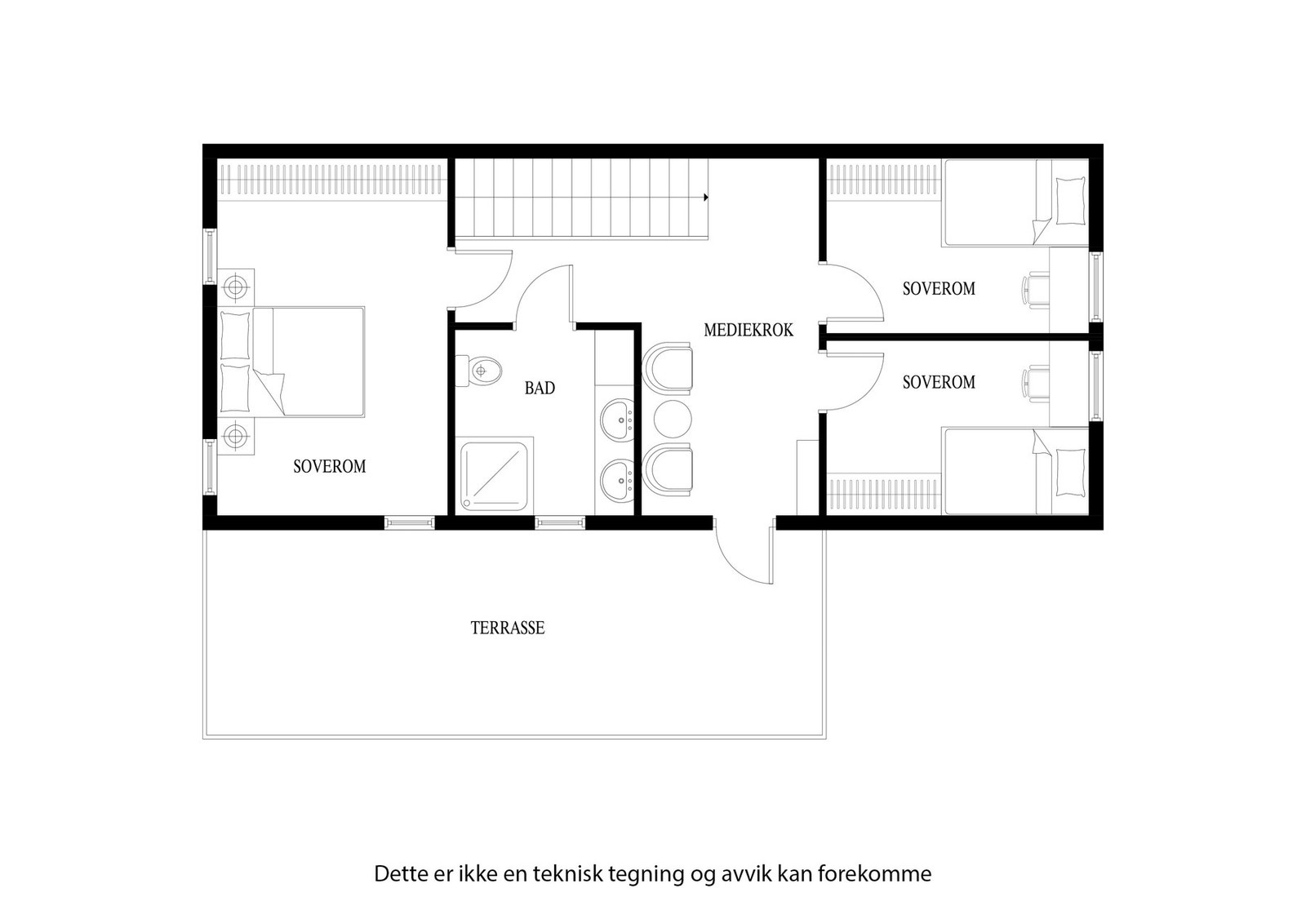Planløsning 2. etg Galleribilde