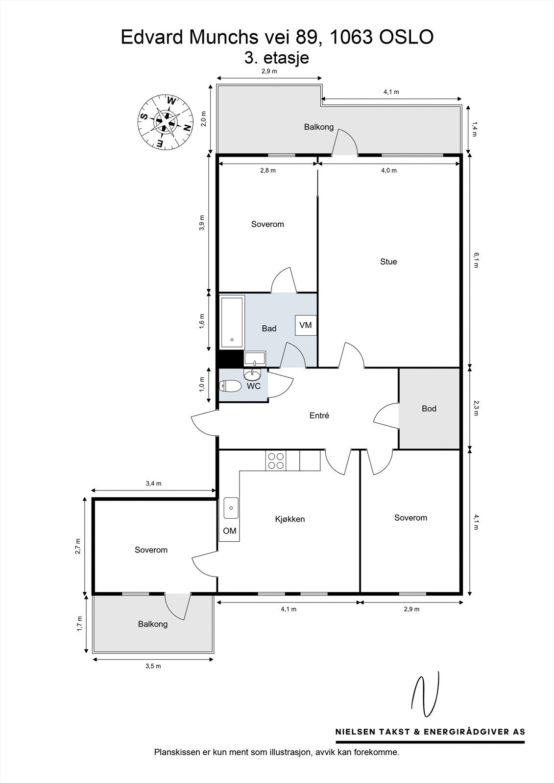 Plantegning Galleribilde