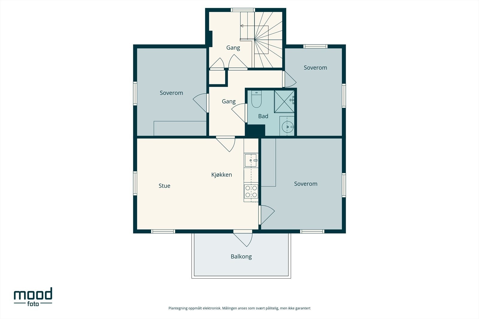 Plantegning 1. etasje Galleribilde