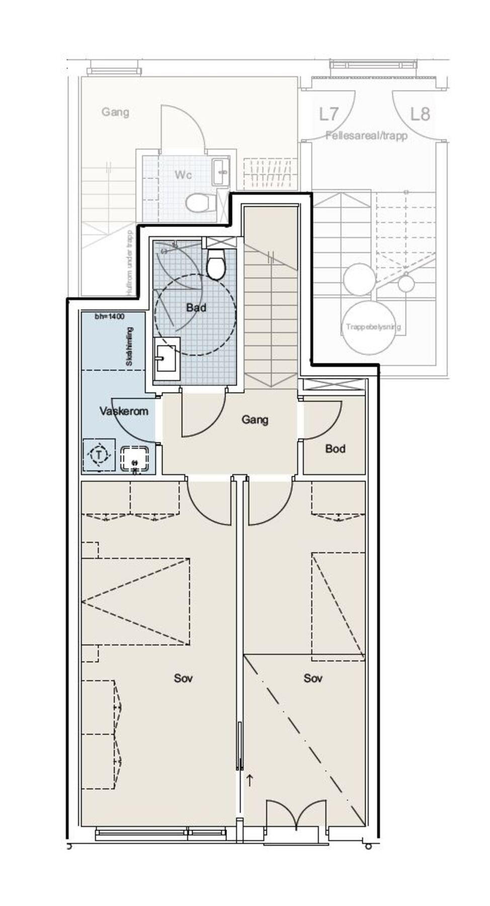 Plantegning 2. etasje. Galleribilde