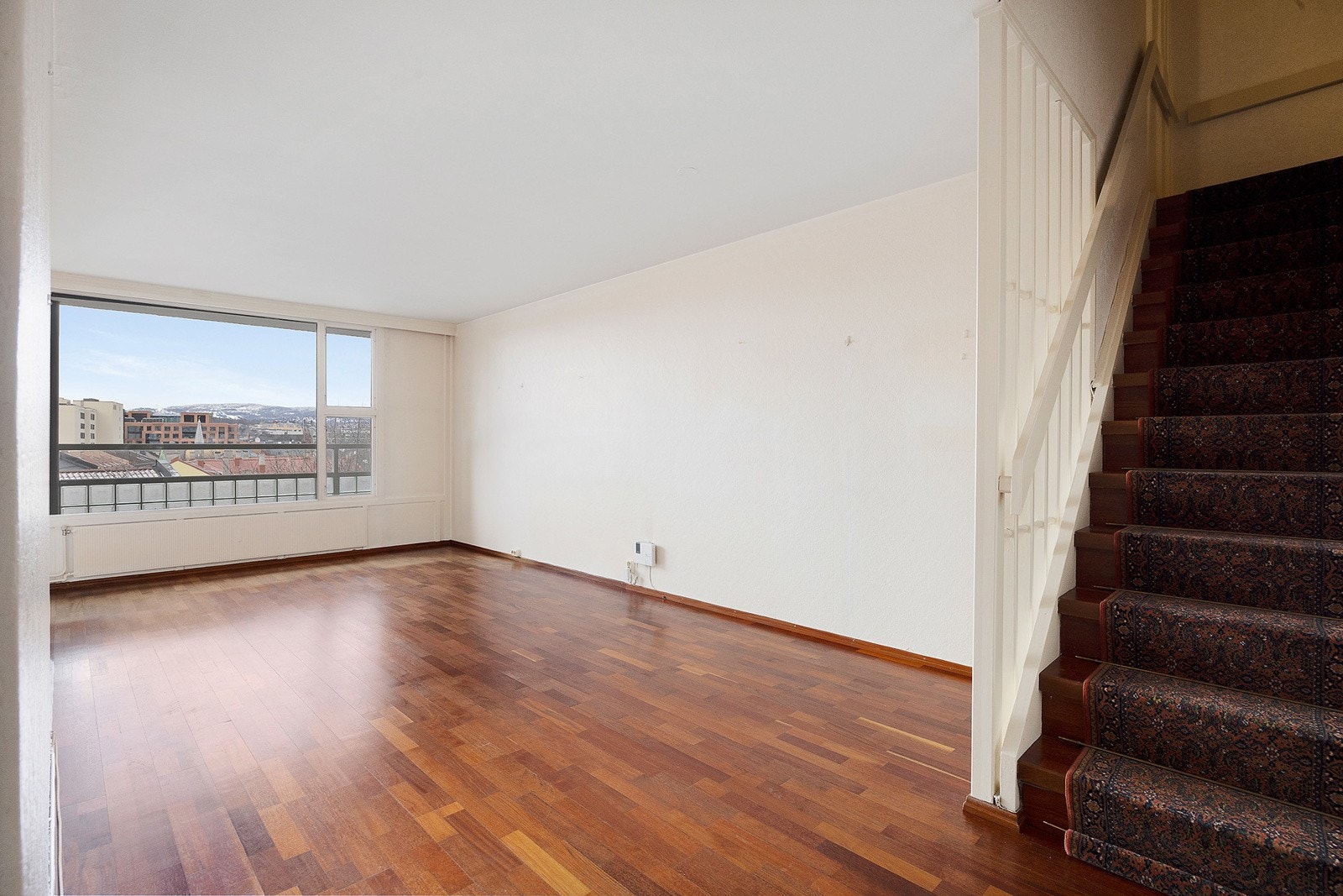 Merbauparkett på stuegulv Galleribilde