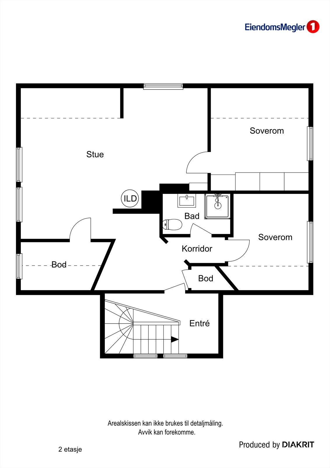 Plantegning 2. etasje. Galleribilde