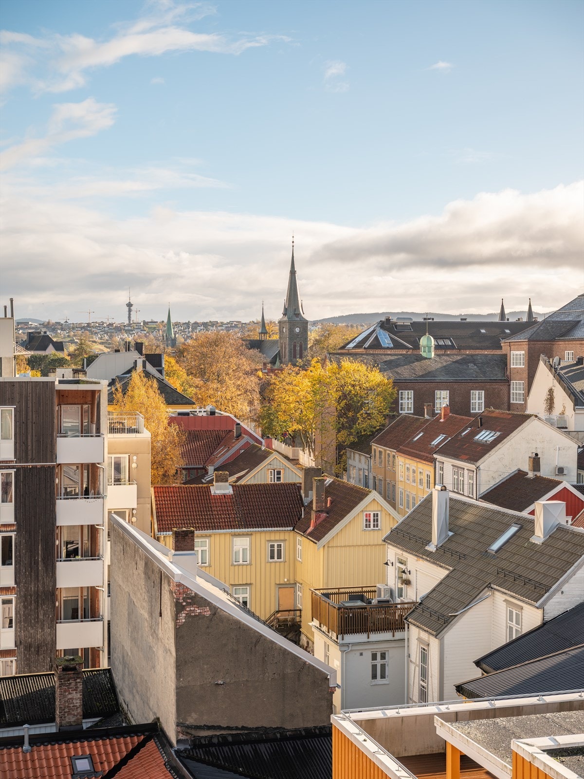 Utsikt fra takterrasse. Galleribilde