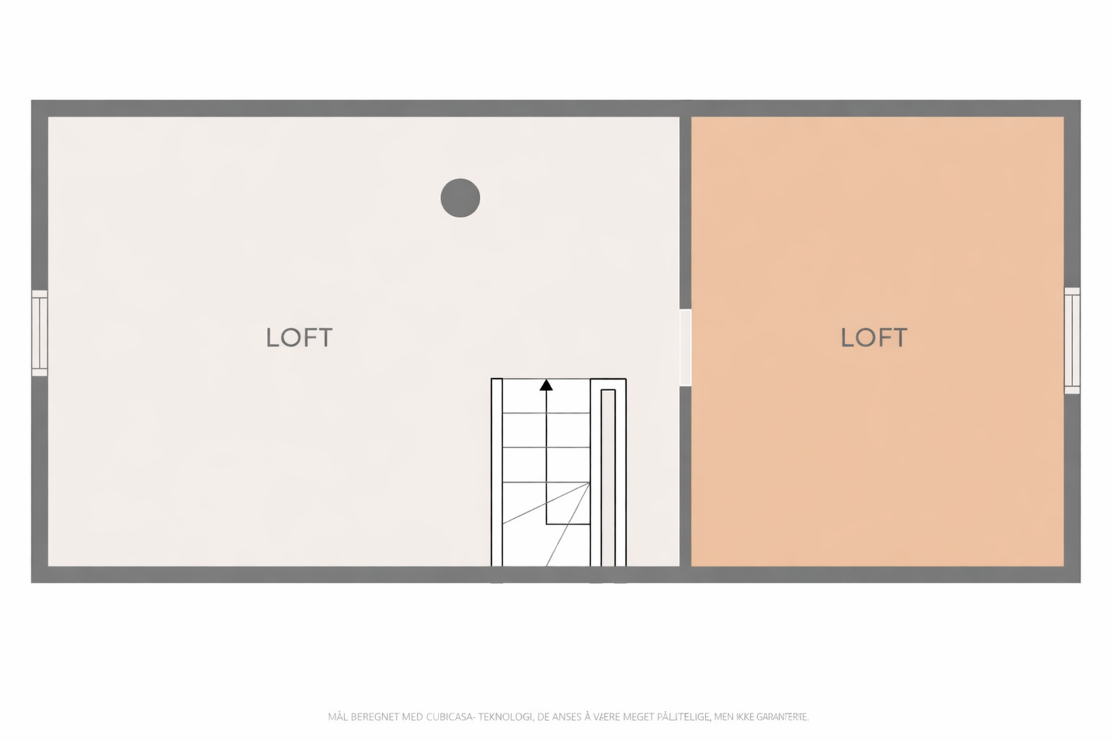 Plantegning, loft. Galleribilde