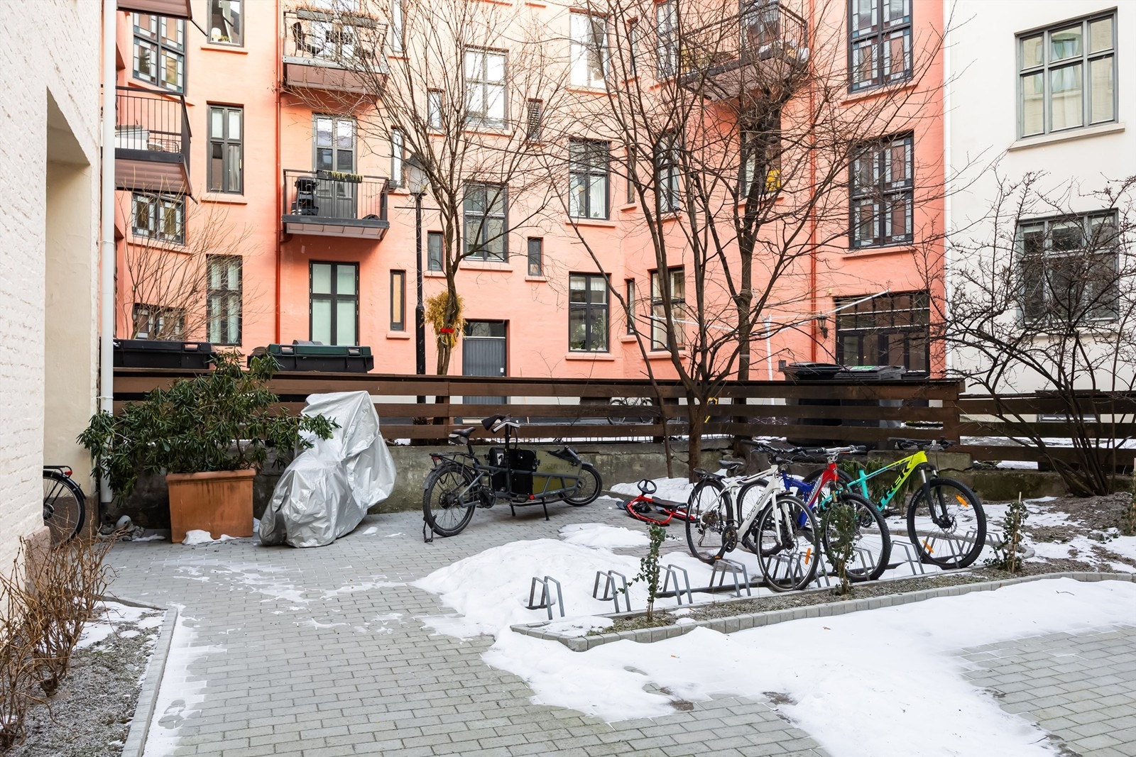 Sykkelparkering. Galleribilde