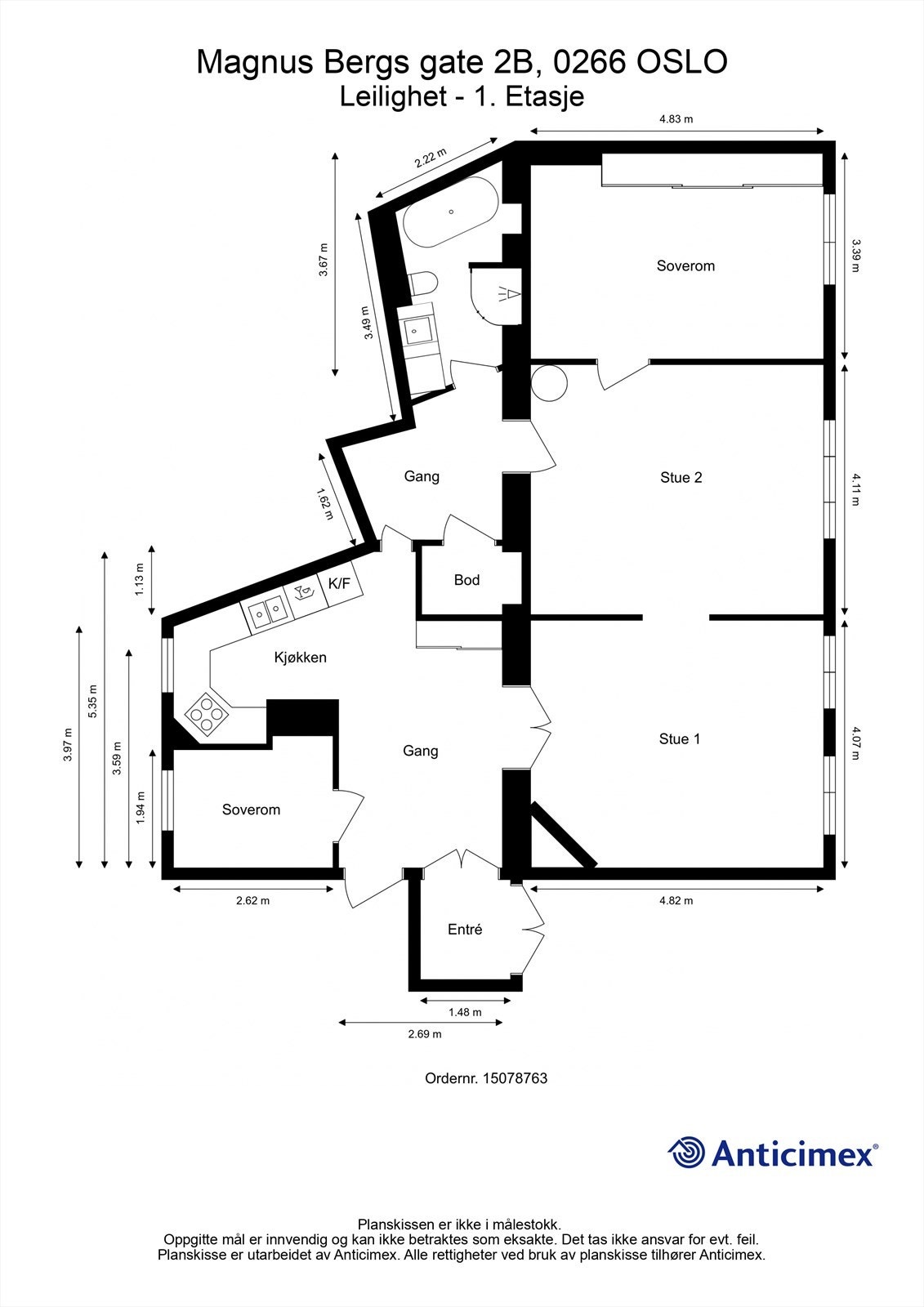 Plantegning. Galleribilde