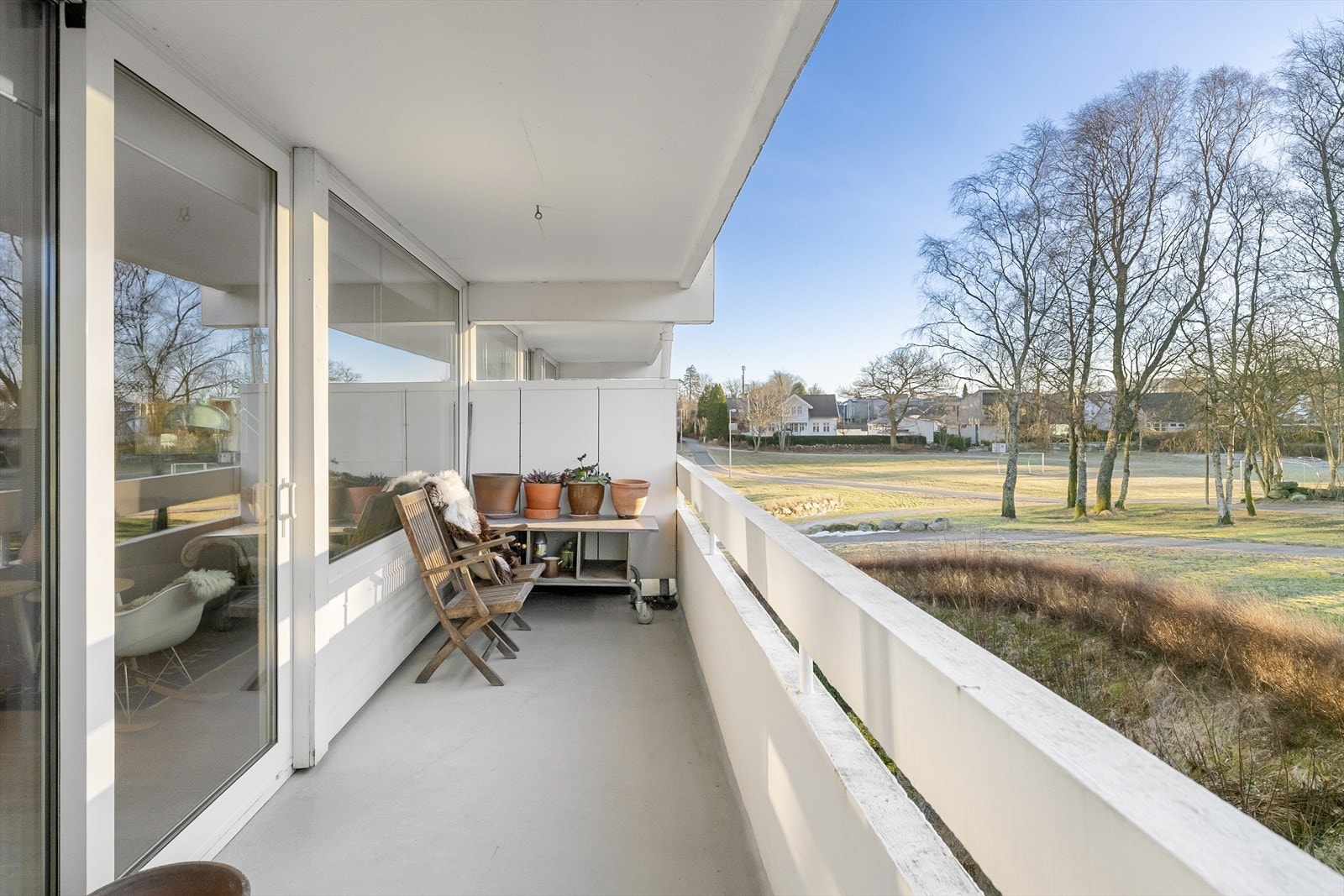 Sørvendt balkong Galleribilde