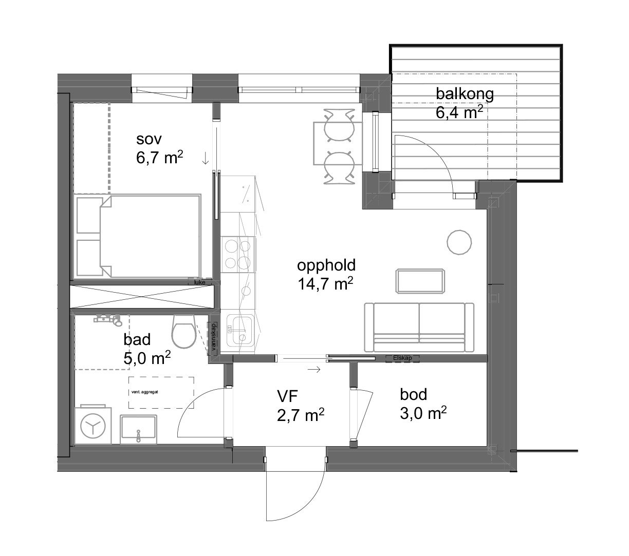 Plantegning Galleribilde