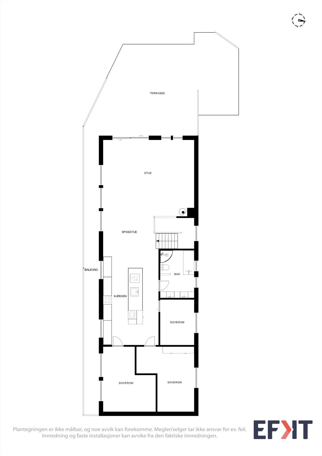 Plantegning hovedetasje Galleribilde