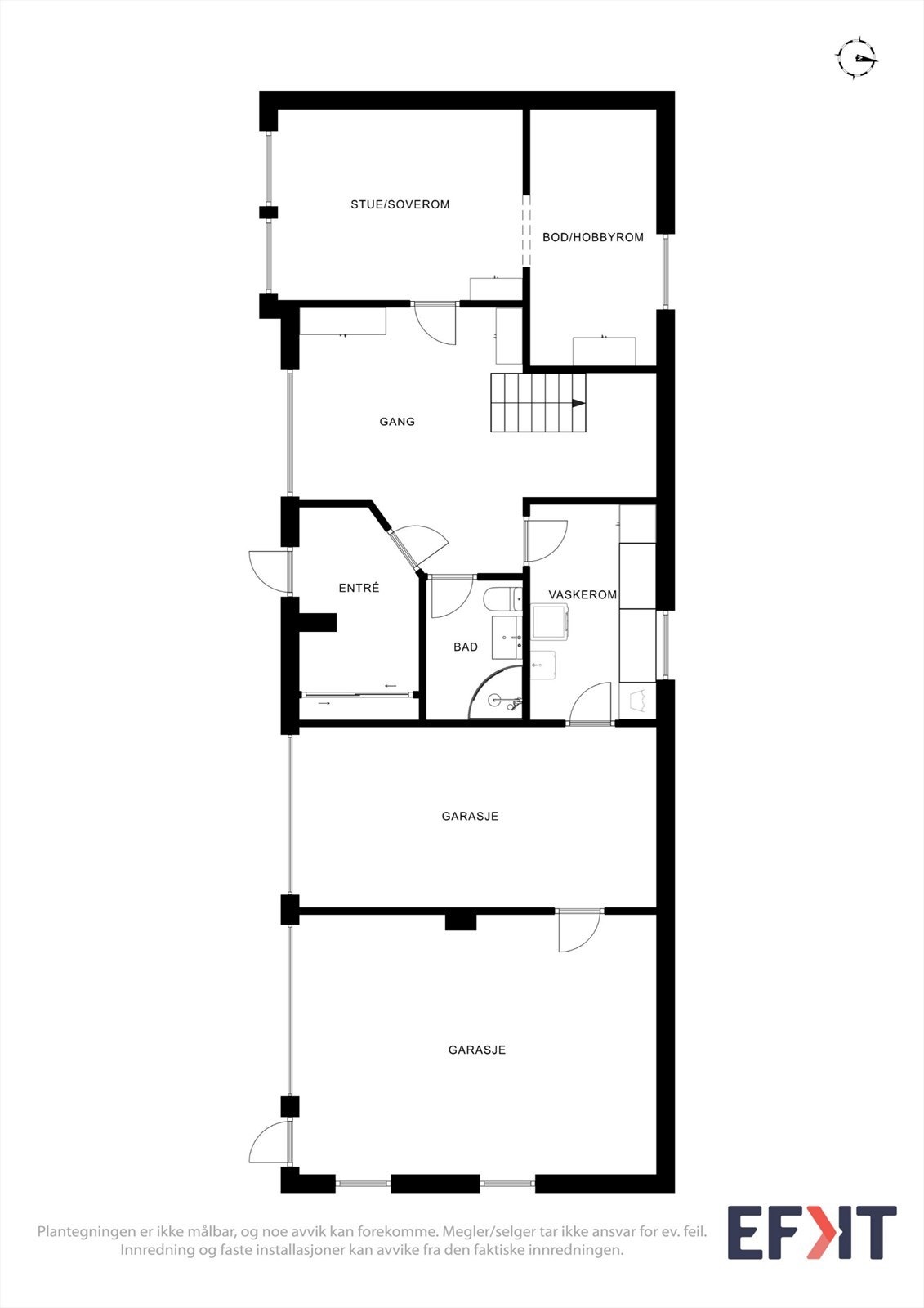Plantegning u-etasje Galleribilde