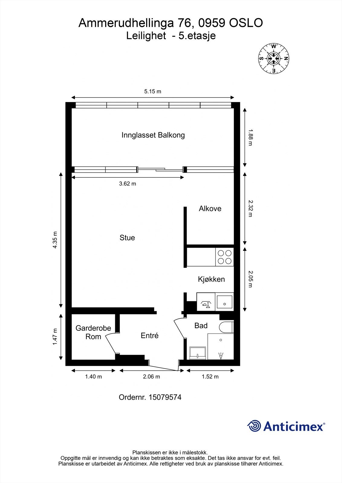 Leiligheten har en arealeffektiv planløsning som utnytter plassen godt. En kjellerbod medfølger. Galleribilde