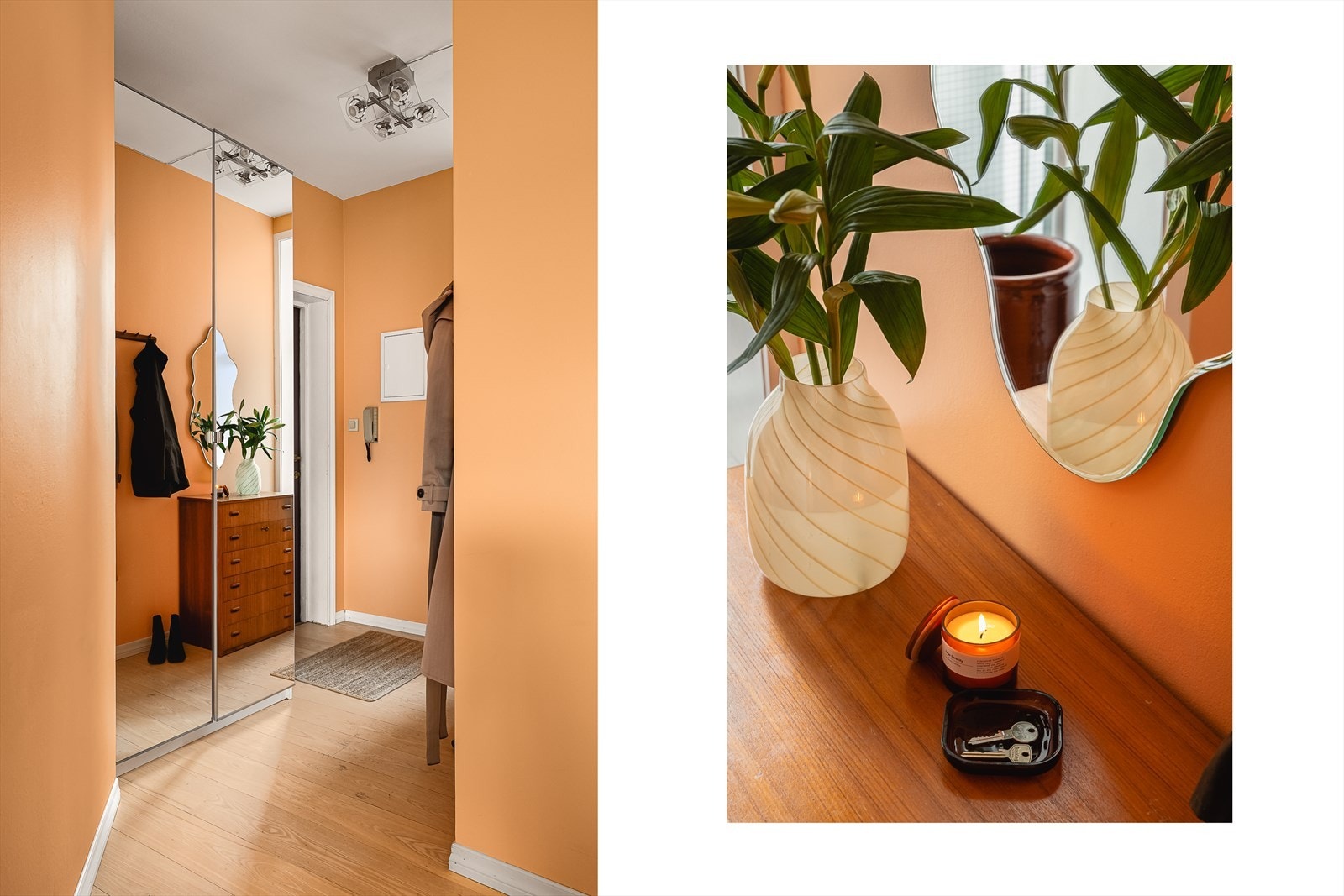 - I entréen er det god plass til å henge fra seg yttertøy - Galleribilde