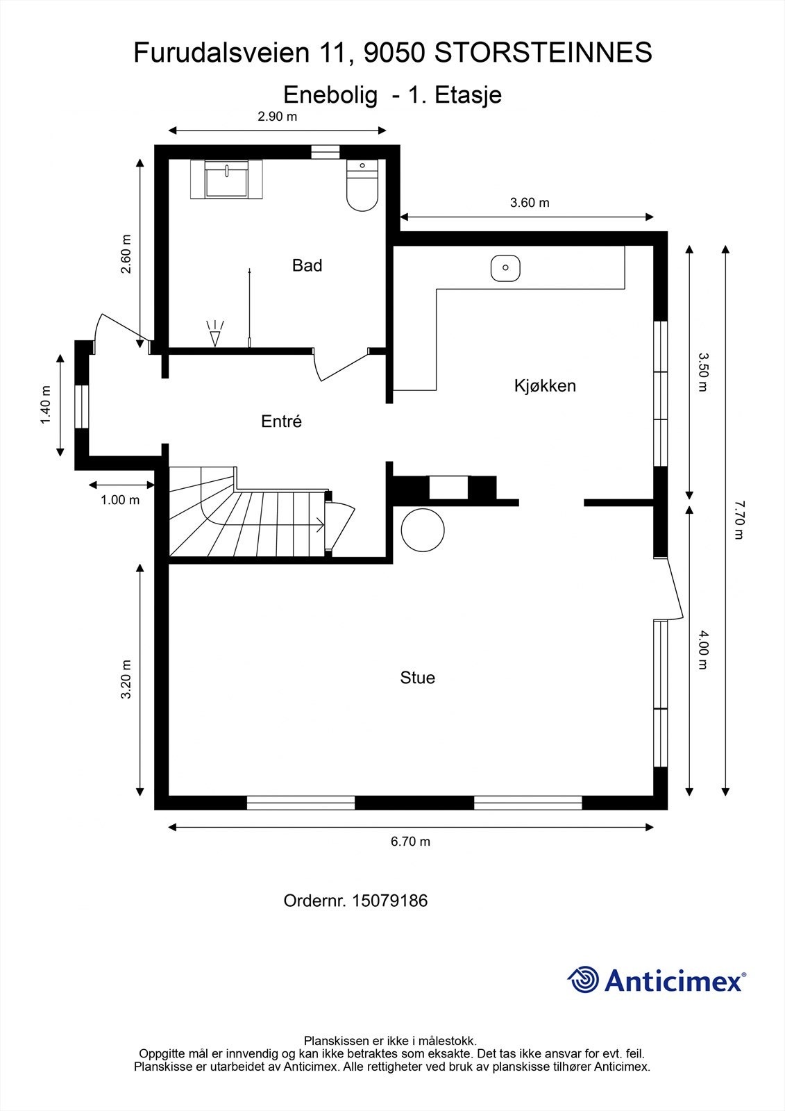 Plantegning 1. Etasje Galleribilde