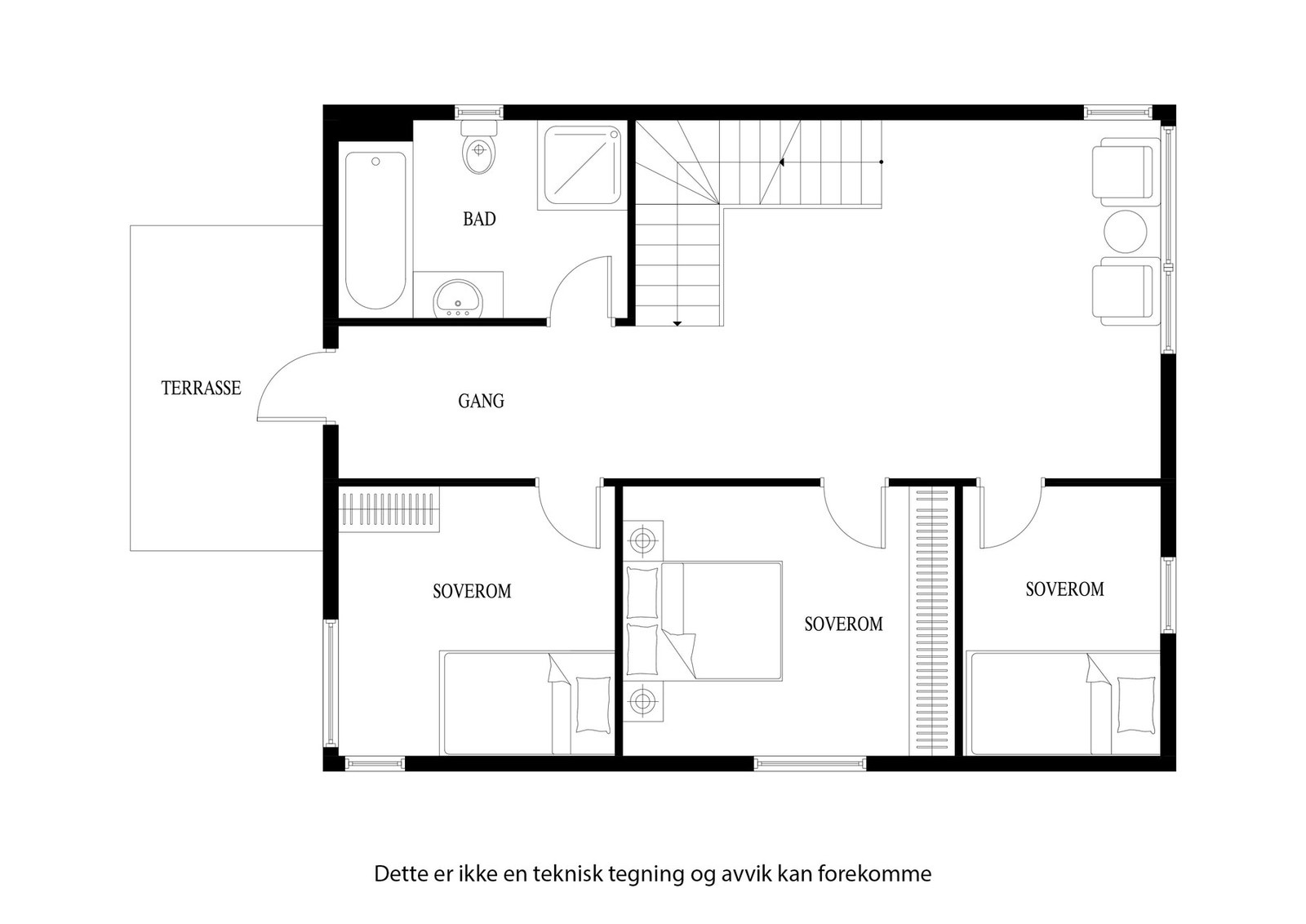 Planløsningen 2. etg Galleribilde