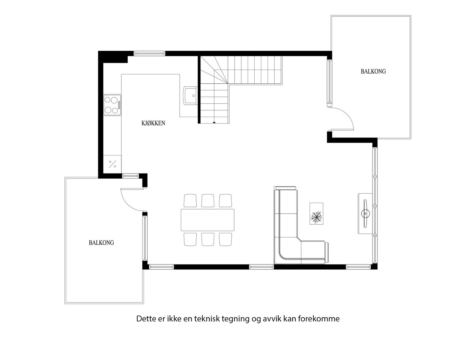 Planløsningen 3. etg Galleribilde