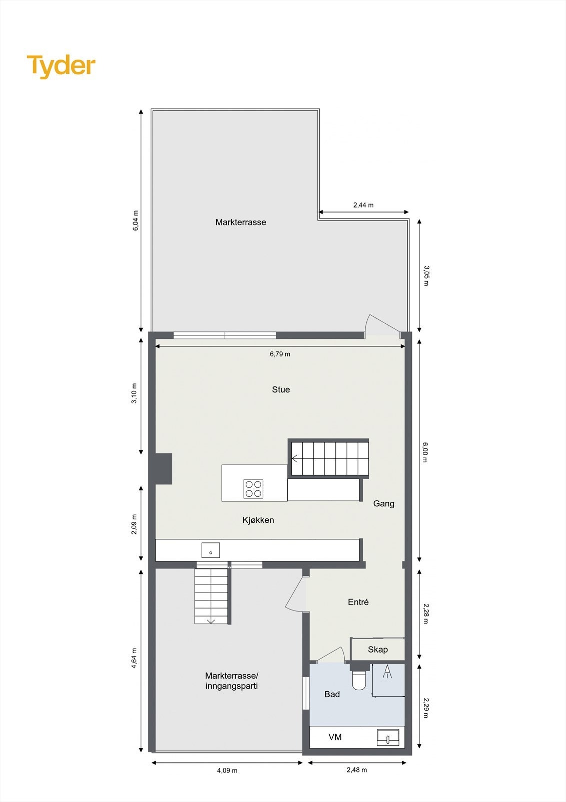 Plantegning 1.etasje Galleribilde