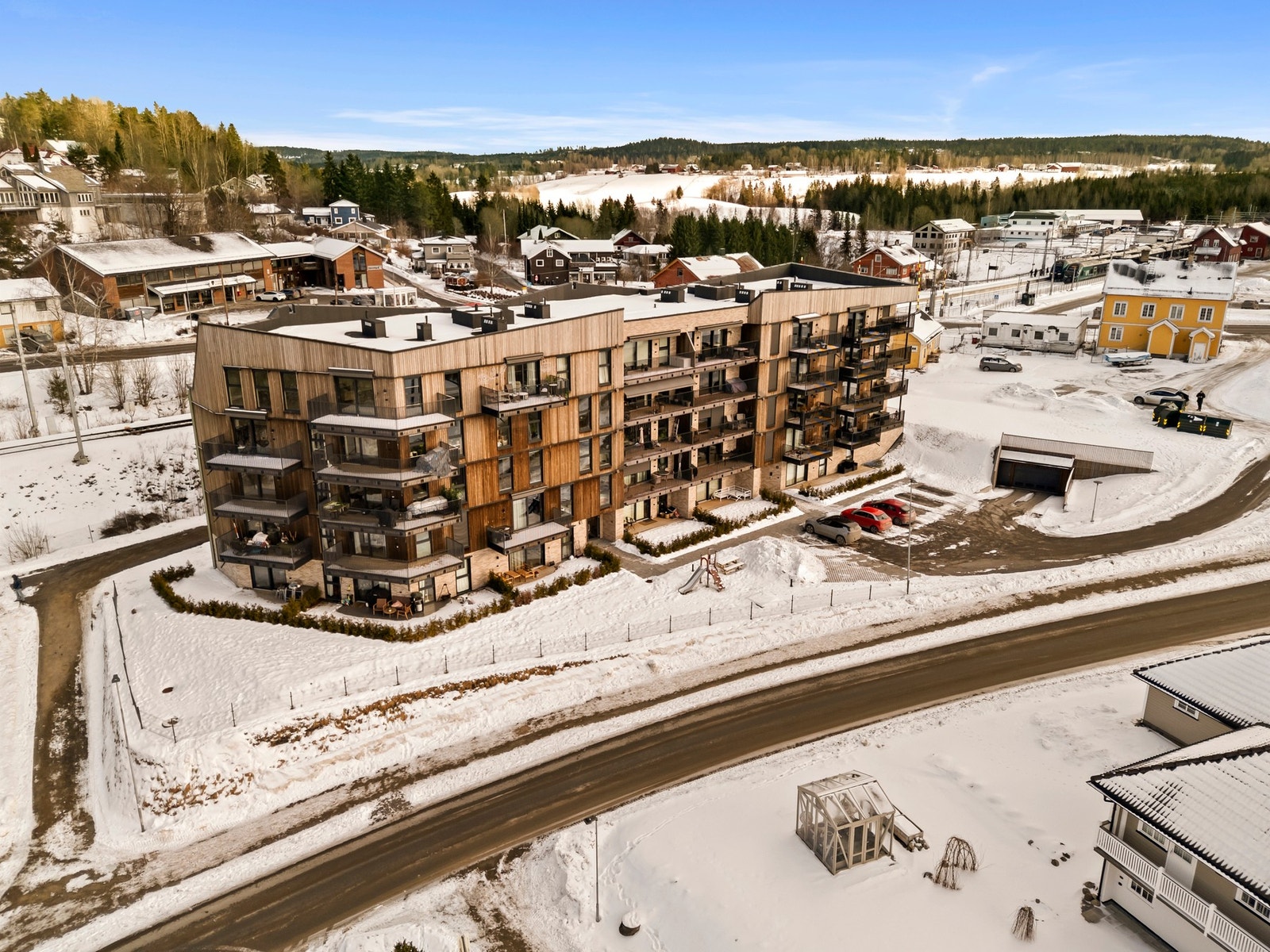 Tidsriktig og moderne boligbygg fra 2024. Galleribilde