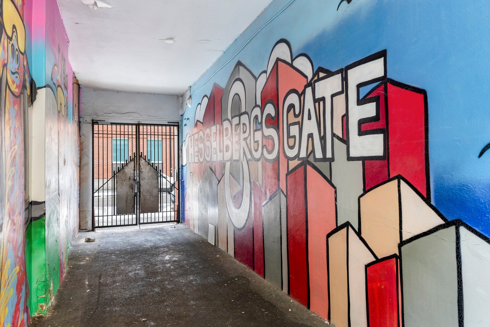 Adkomst til leiligheten vi portrom og inn til indre gård. Galleribilde