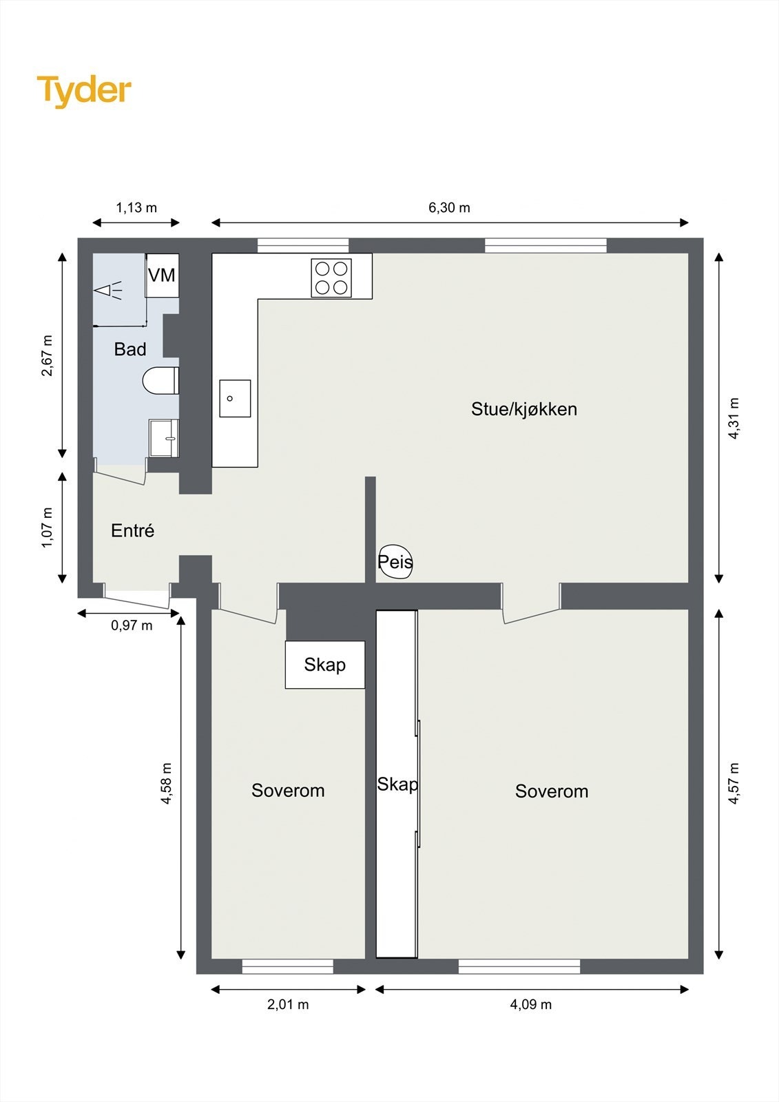 Plantegning. Galleribilde