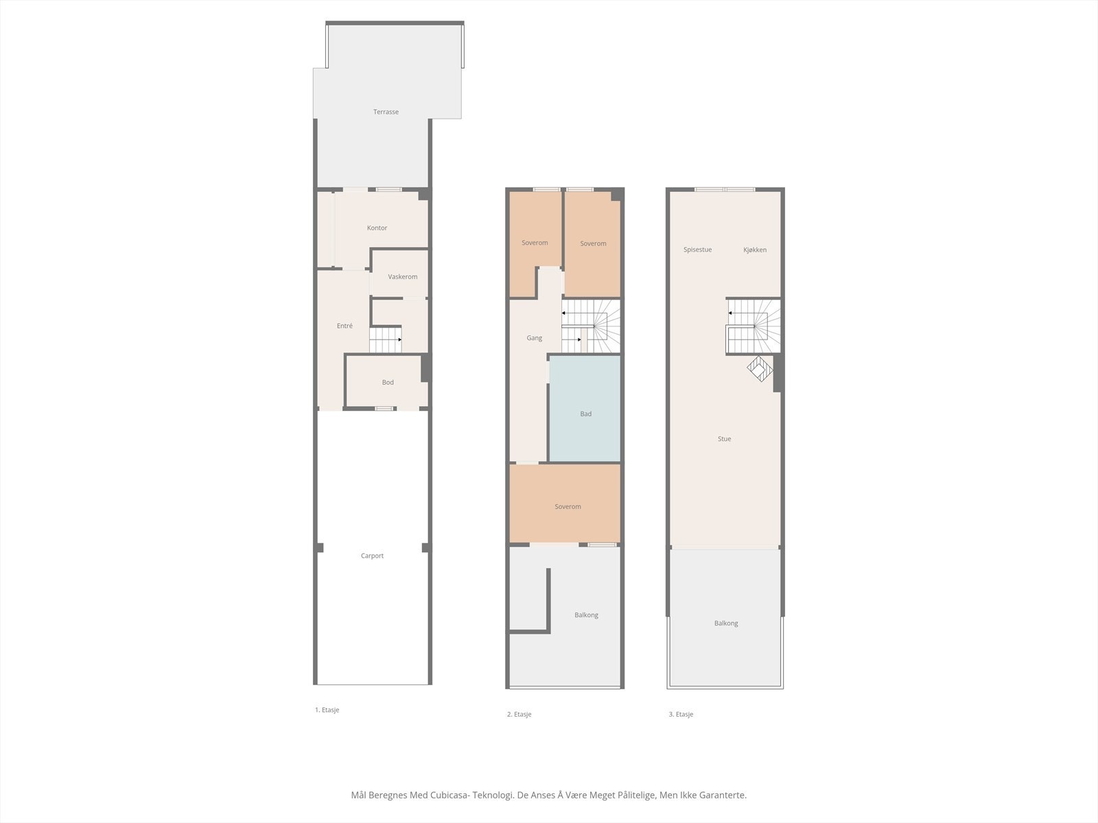 Planoversikt over alle etasjene. Galleribilde