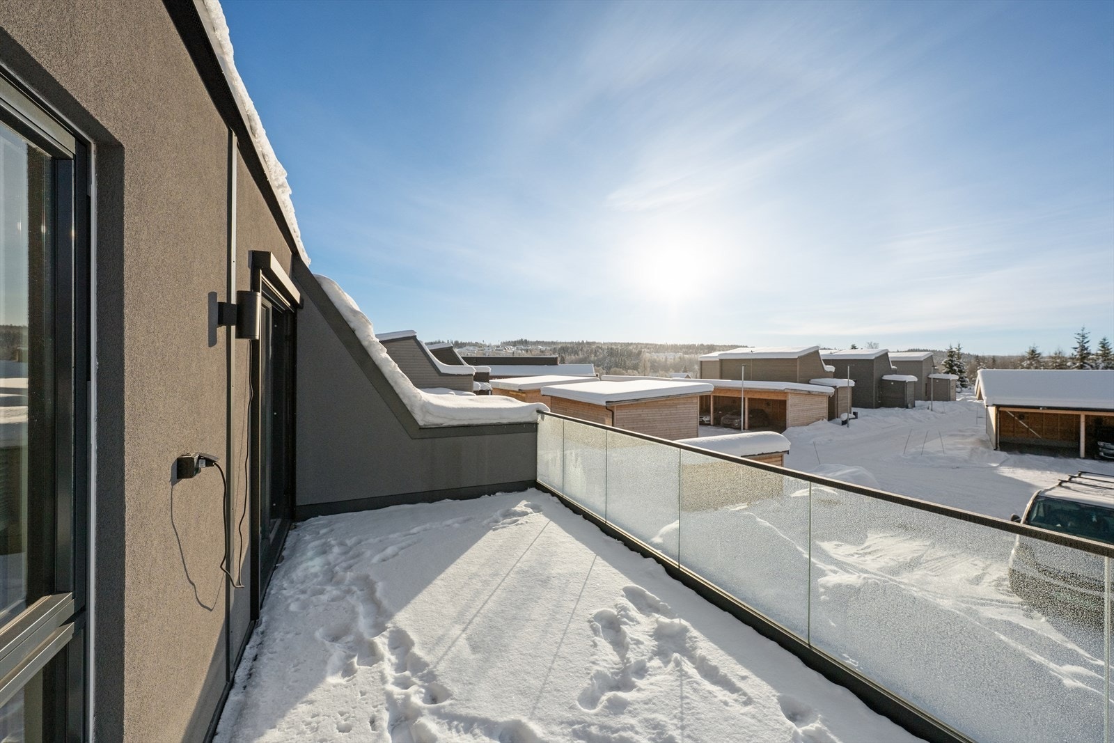 Balkongen har gode solforhold. Galleribilde