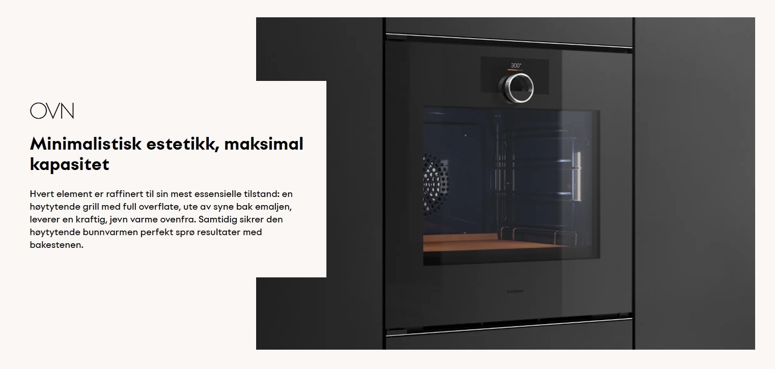 Valgt stekeovn - Gaggenau Galleribilde