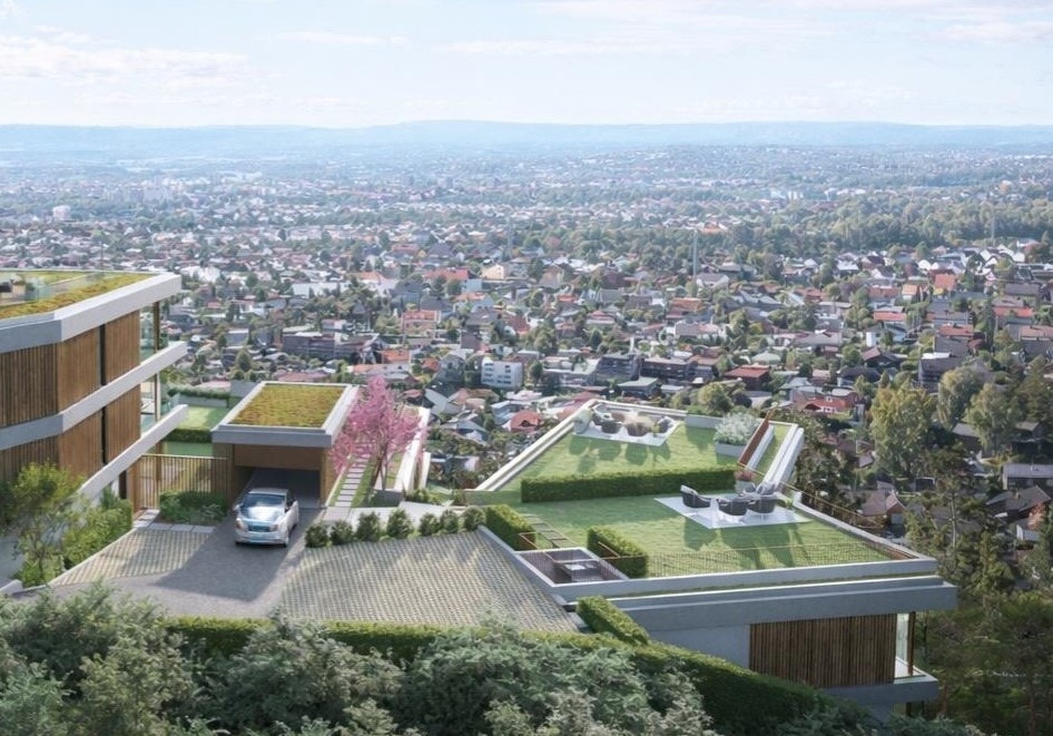 Lachmannsvei Panorama II - der utsikten trolig vil ta pusten fra deg! 9 eksklusive og solrike drømmeleiligheter på "Oslos tak"- Storslagen utsikt, heis, peis, terrasser og takhager, garasje! (Illustrasjonsbilde - forbehold om avvik) Galleribilde