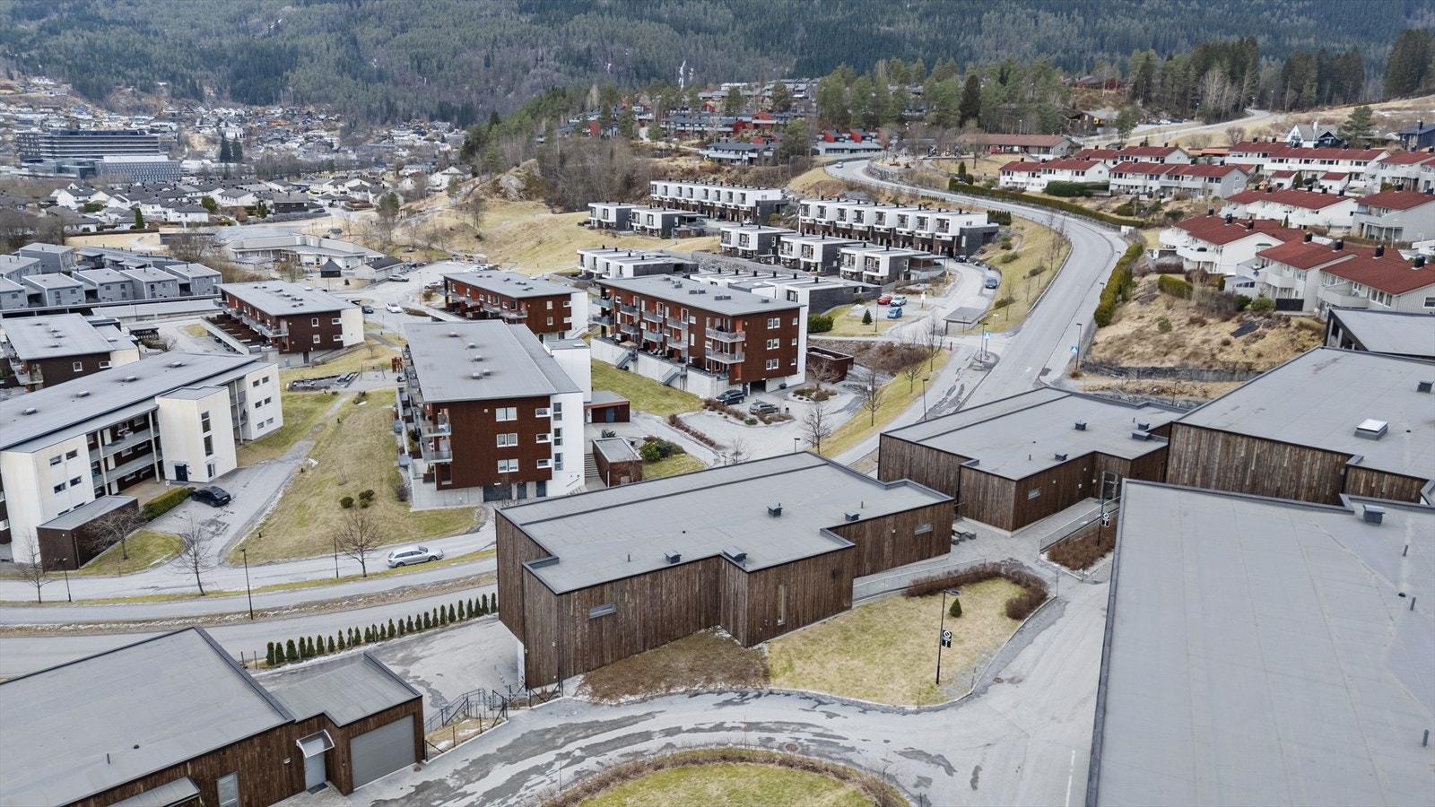 Det er trappefri tilkomst til leilegheita i bakkant Galleribilde