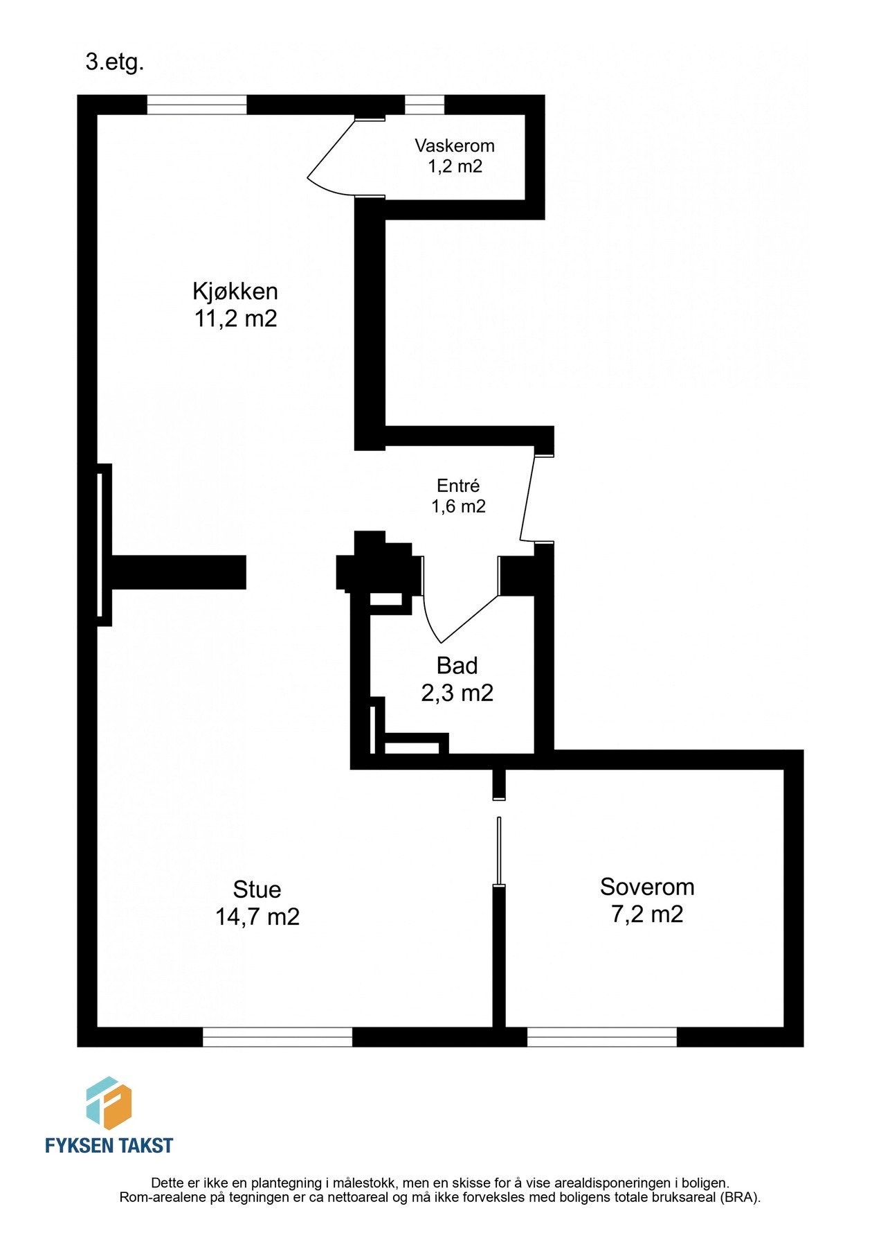 Gjør deg kjent med plantegningen. Galleribilde