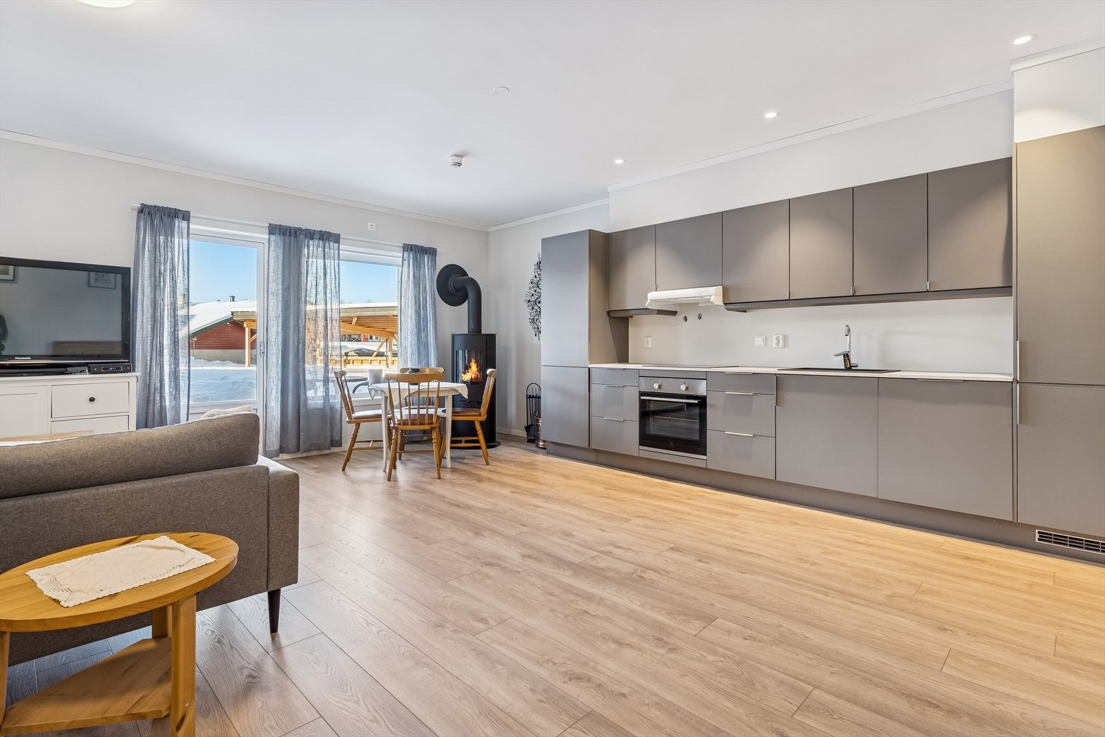 Leiligheten er utstyrt med balansert ventilasjon for et sunt og behagelig inneklima. Galleribilde