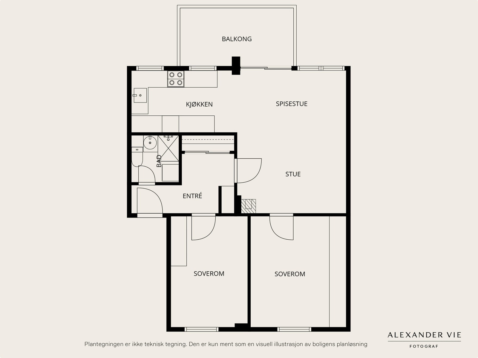 Planskisse 2. etasje. Galleribilde