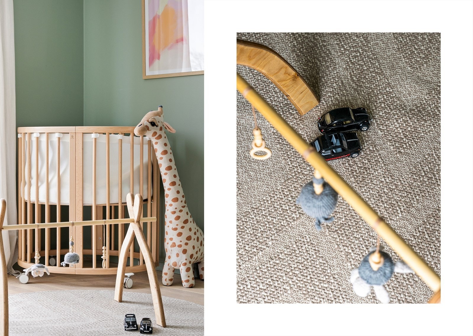 Soverom nummer to har adkomst fra stuen og måler 7 kvm. Galleribilde