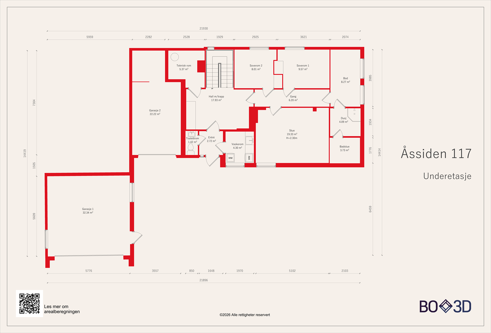 A ssiden 117-Underetasje-Useable area.png Galleribilde
