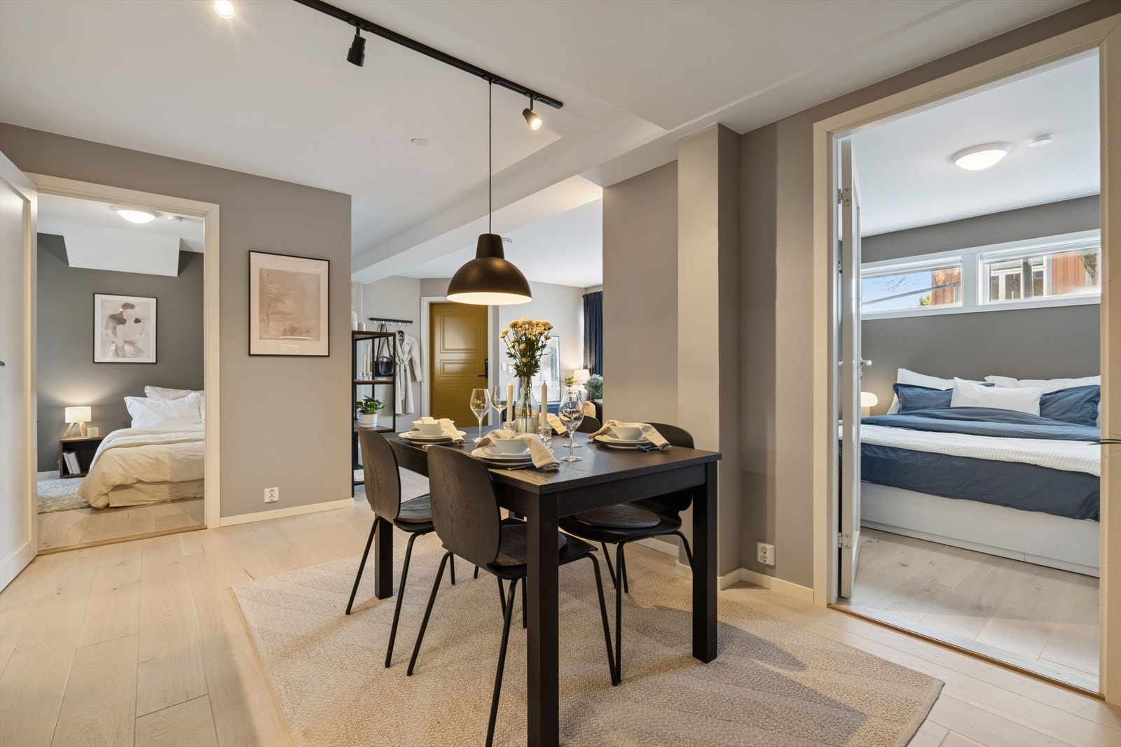 Her kan du flytte rett inn uten å tenke på nærstående innvendig oppussing og vedlikehold. Galleribilde