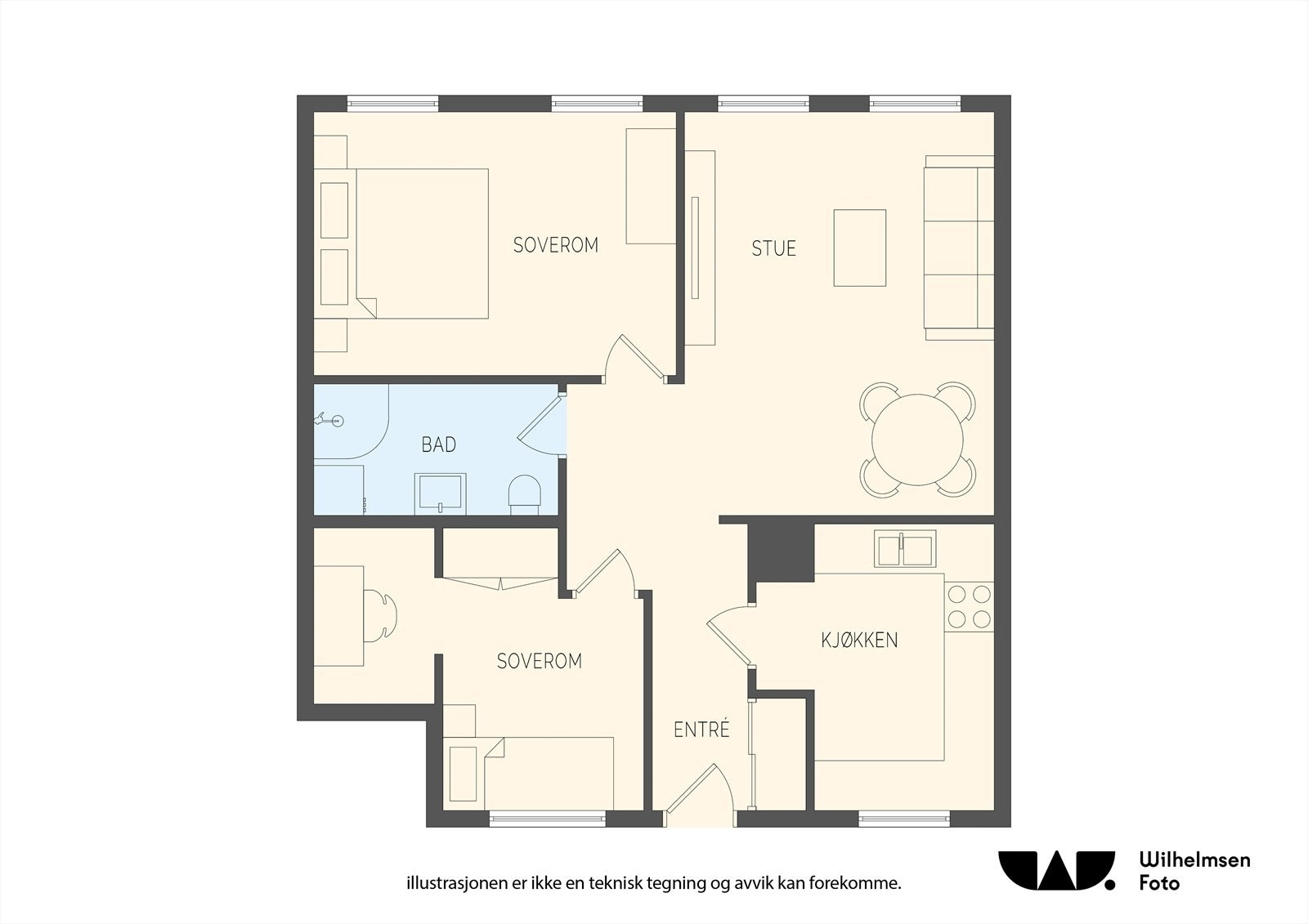 Planløsning 2.etasje. Galleribilde