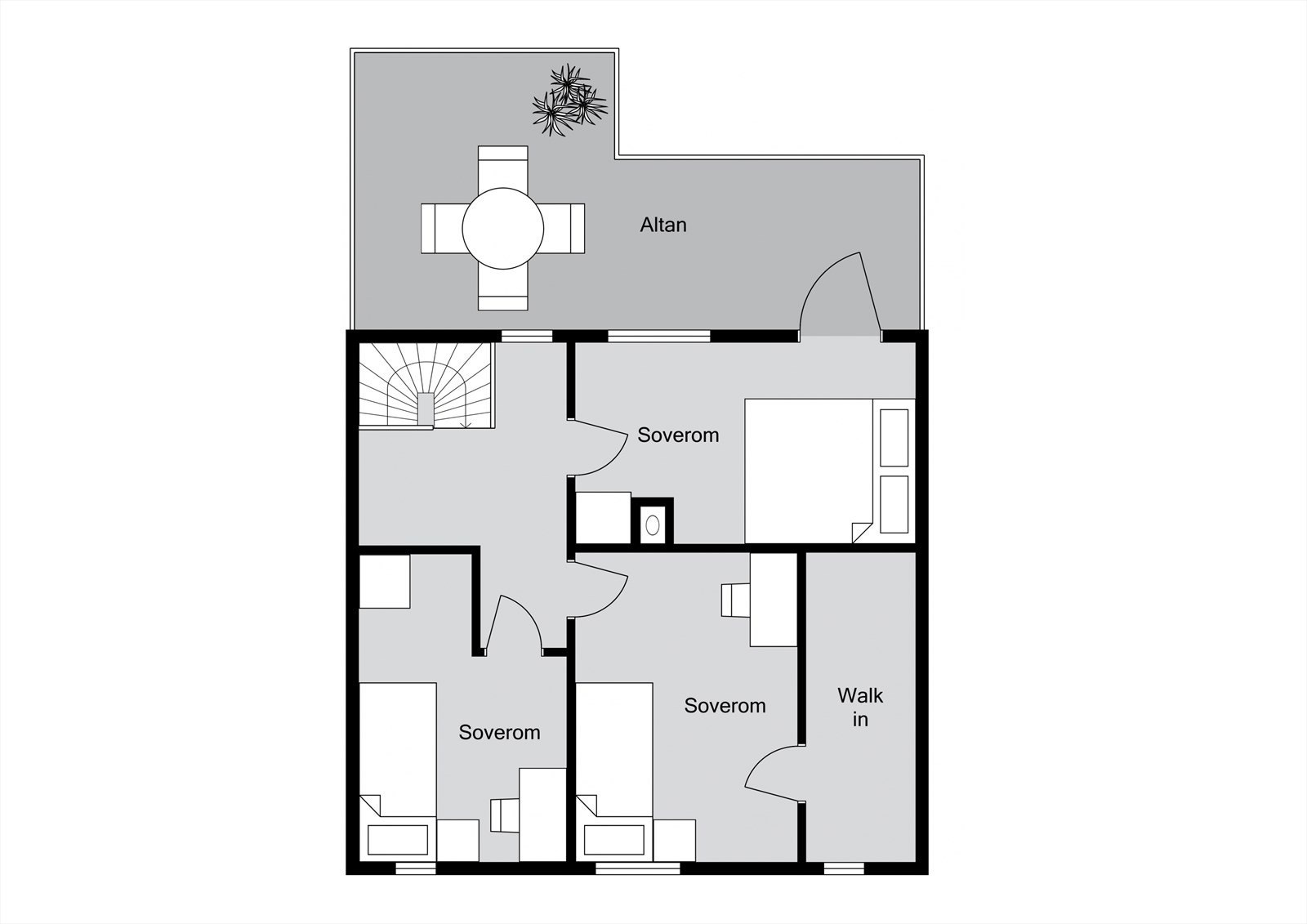 Planløsning 2. etasje Galleribilde