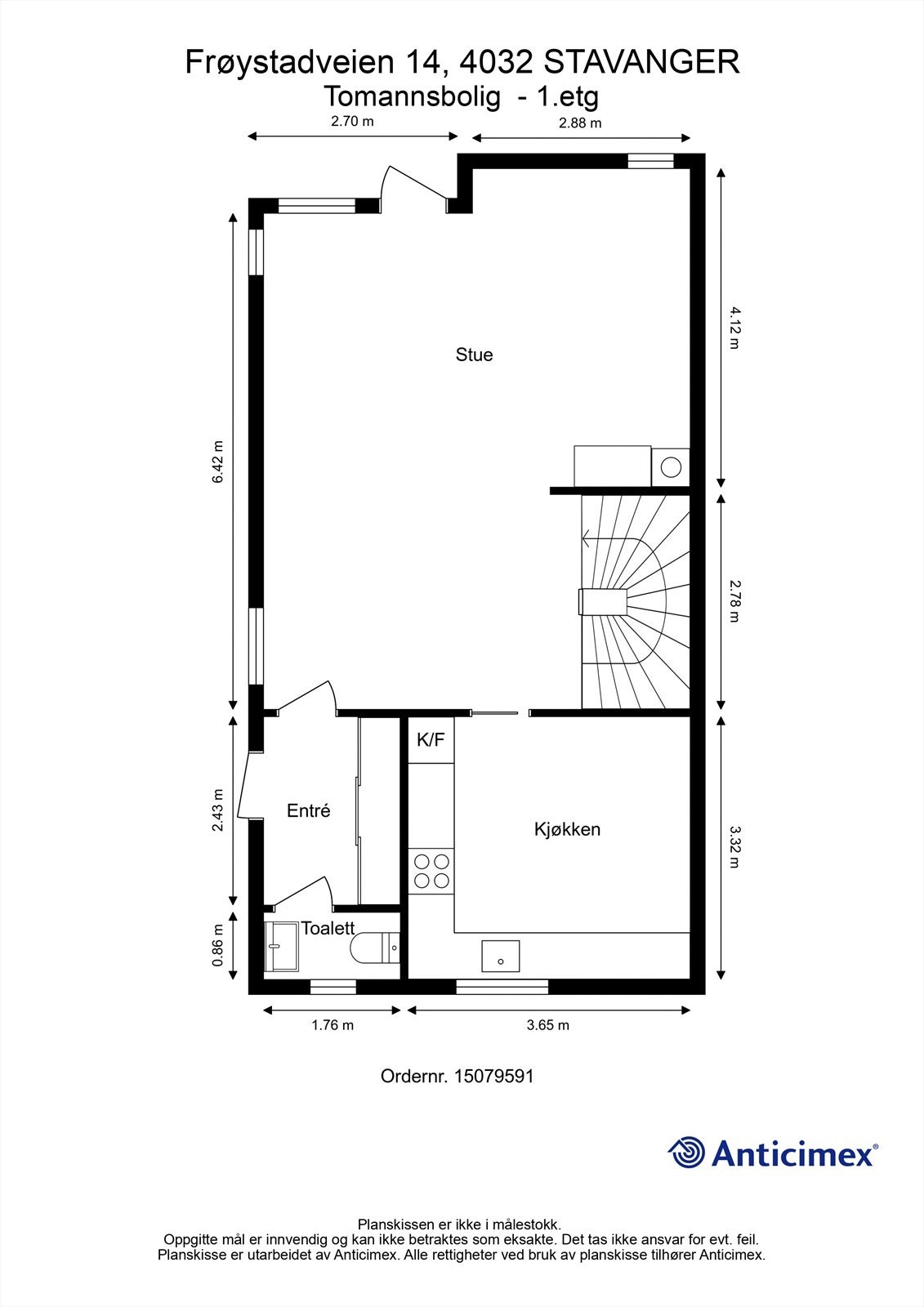 Plantegning-1 etasje. Galleribilde