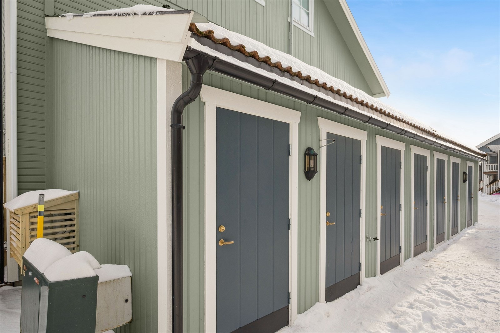 Leiligheten har en utvendig sportsbod på ca. 5 kvadratmeter. Galleribilde