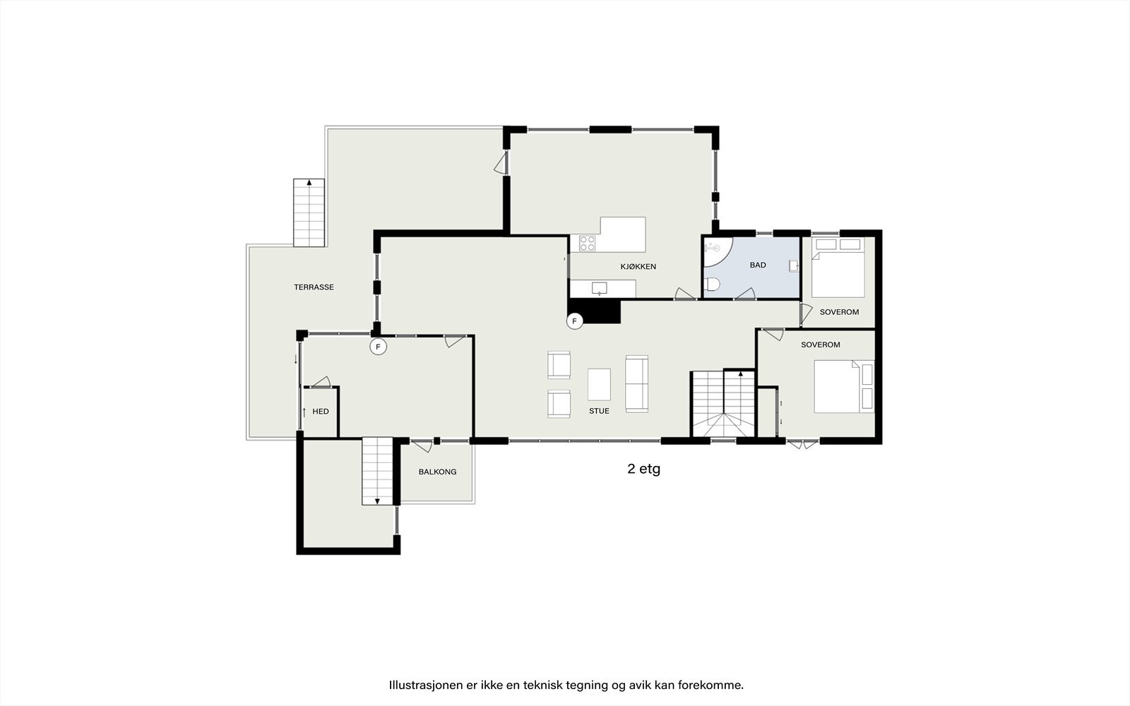 Plantegning 1. etasje. Galleribilde