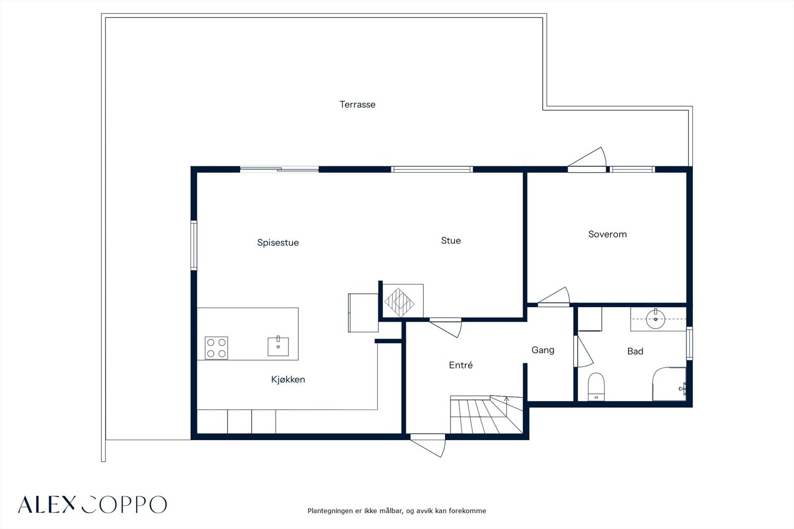 Planskisse | Hovedetasje Galleribilde