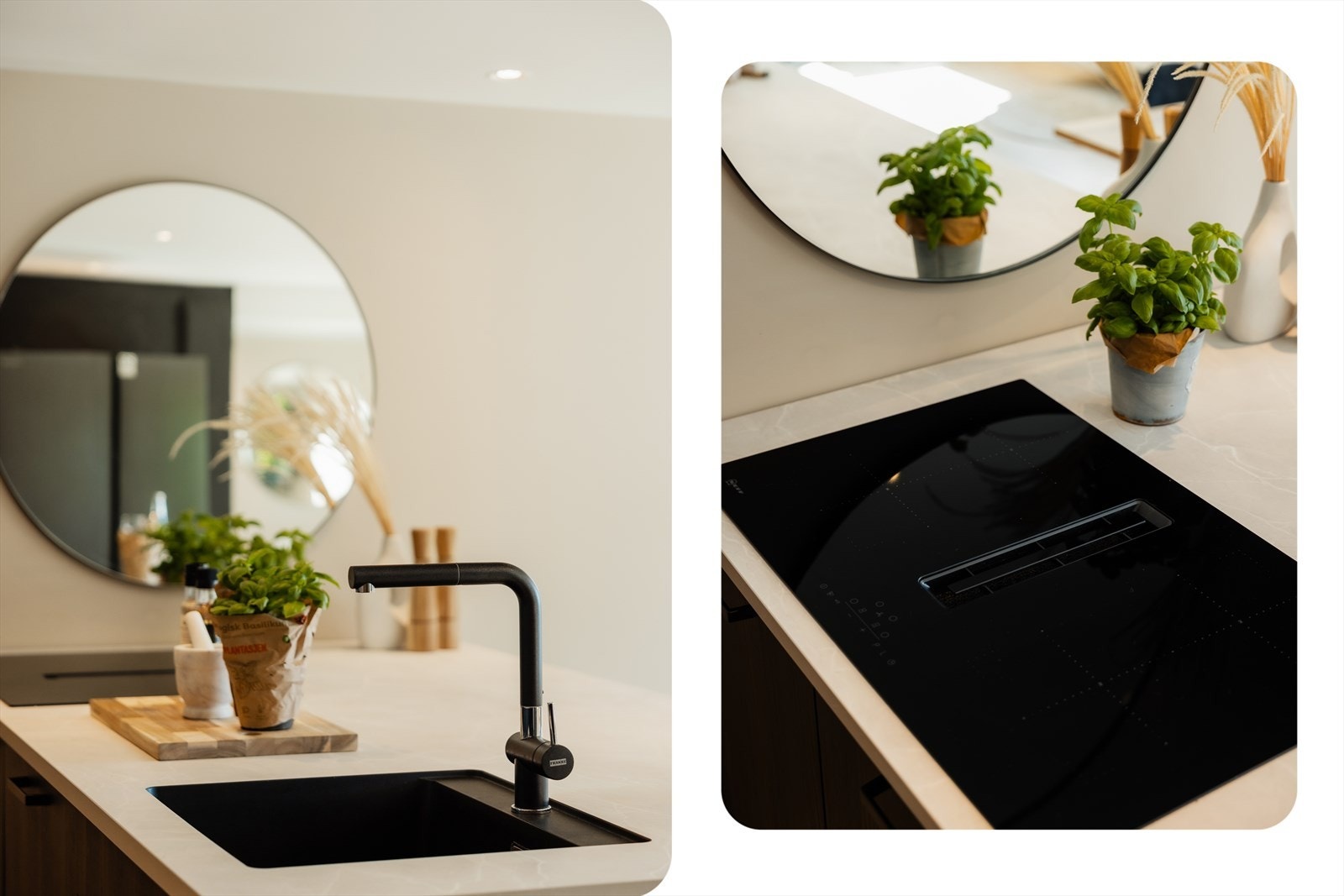 Platetopp med integrert avtrekk (kullfilter) Galleribilde