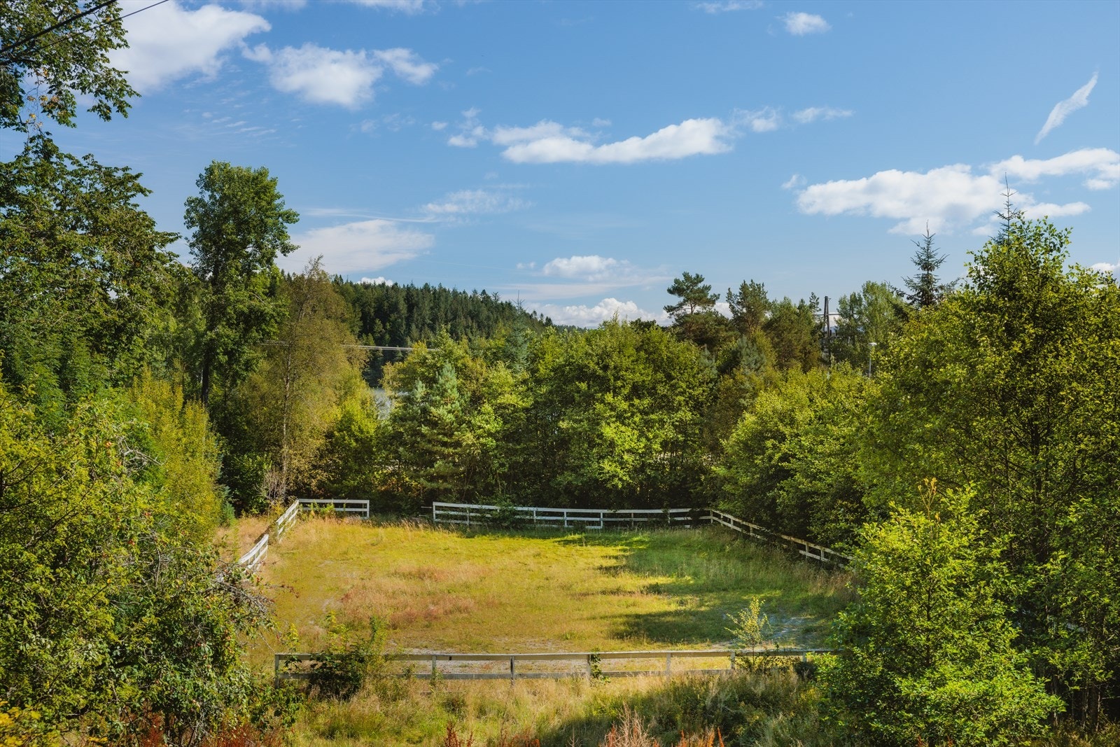 Innhegnet uteområde - perfekt for aktiviteter og hobbyer Galleribilde