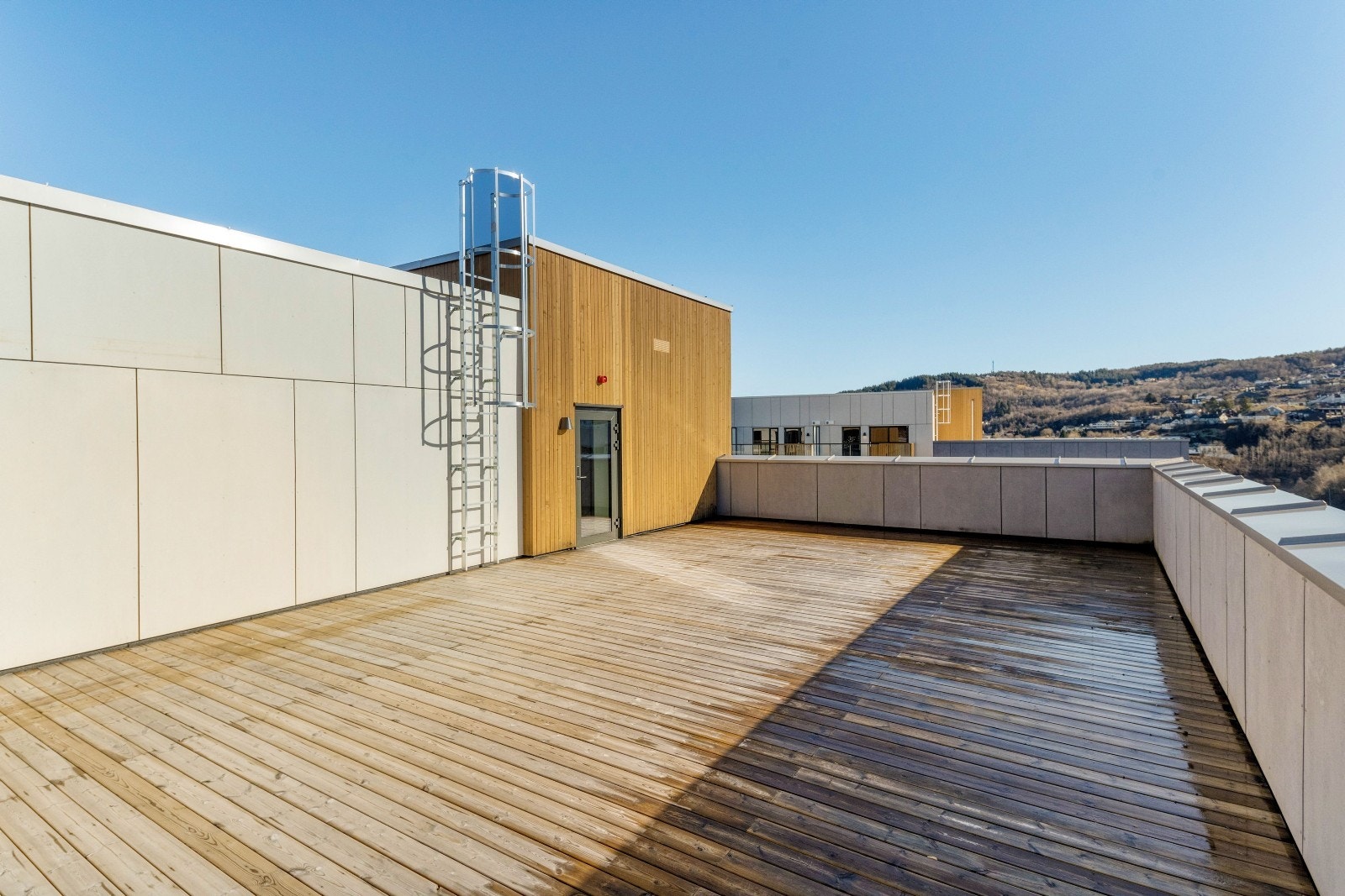 Felles takterrasse i bygget. Galleribilde