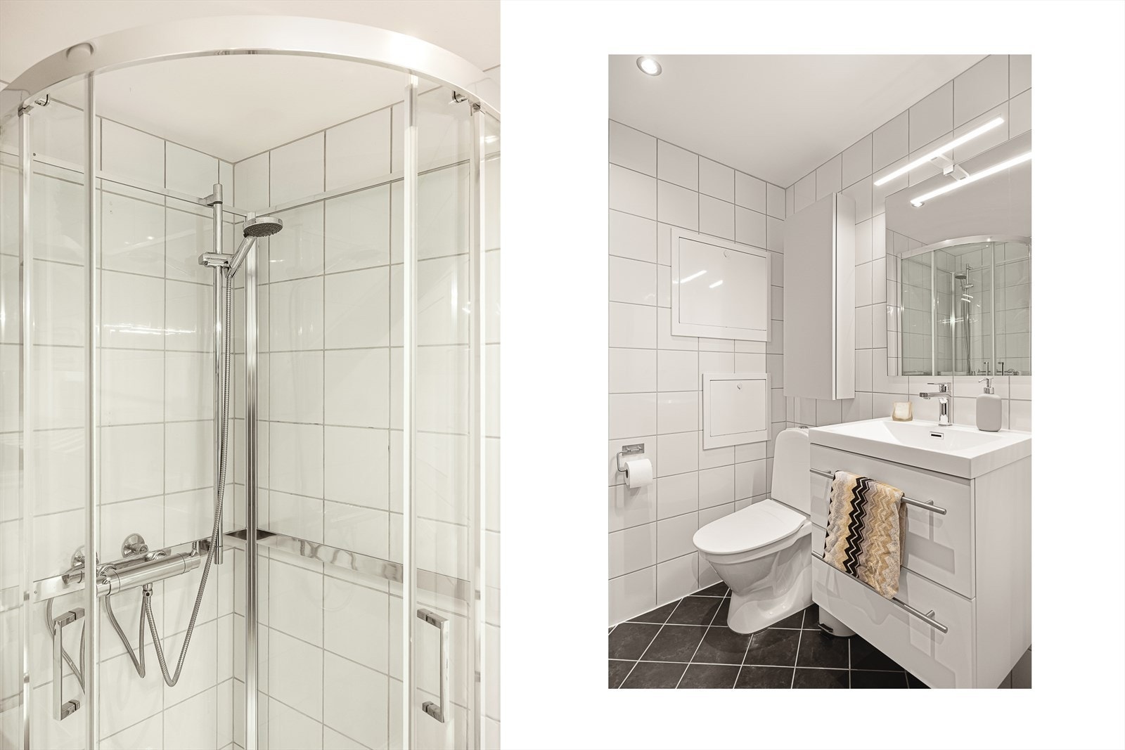 Løsningen gir en praktisk og funksjonell hverdagskomfort med god plassutnyttelse og mulighet for oppbevaring. Galleribilde