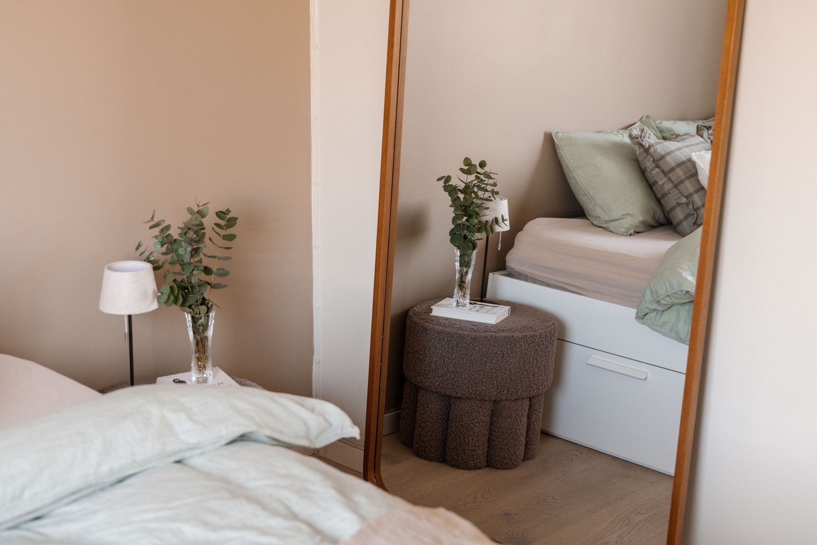 Soverommet har også plass til nattbord m.m. Galleribilde