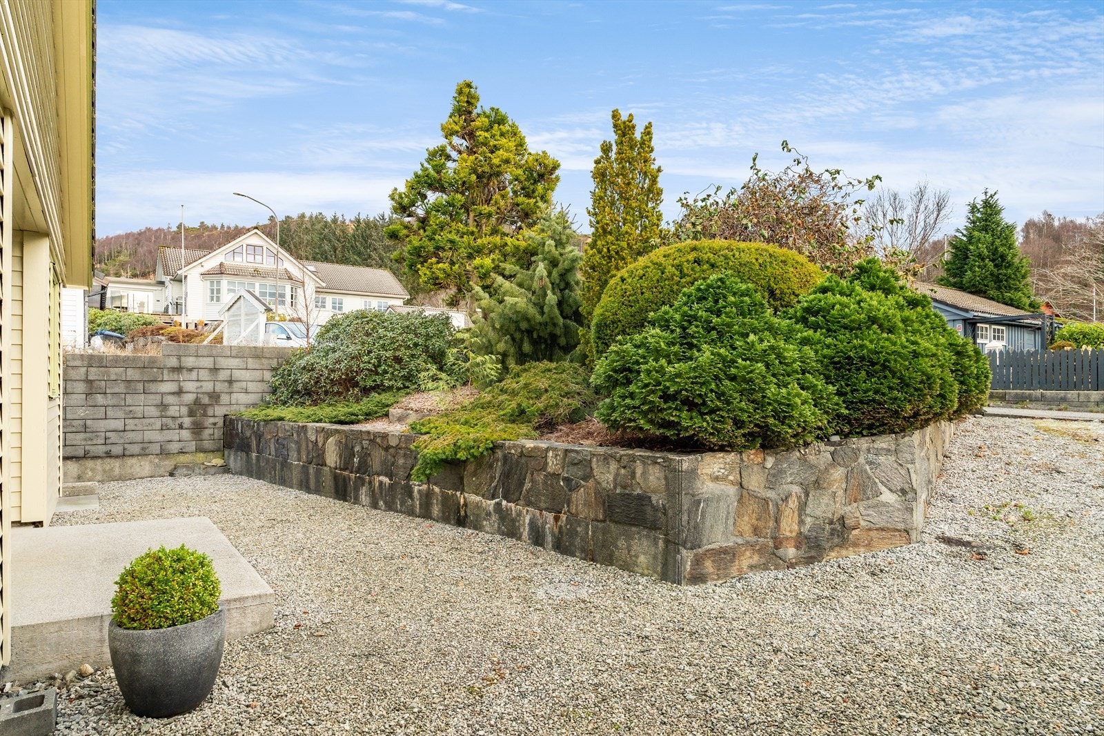 Spredt beplantning på eiendommen Galleribilde