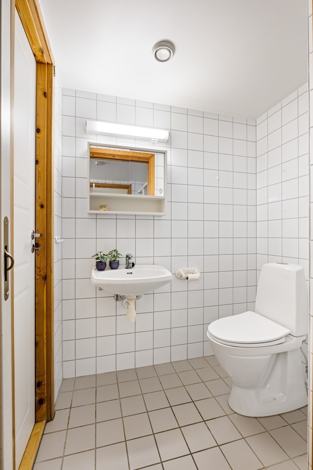 I tillegg til badet har leiligheten et praktisk, separat toalettrom. Galleribilde