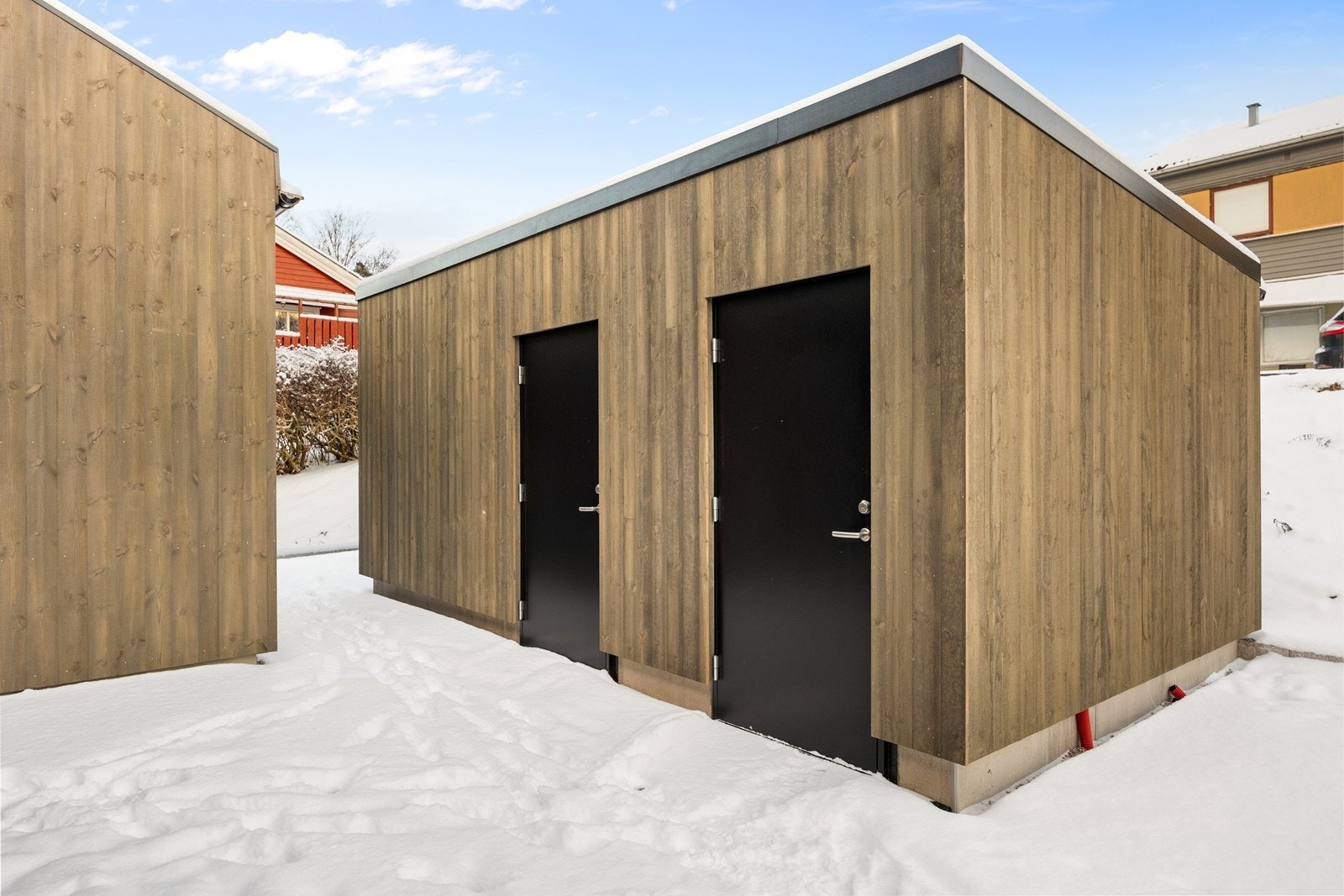 Passer fint til oppbevaring av redskaper, sykler eller diverse lagring. Galleribilde