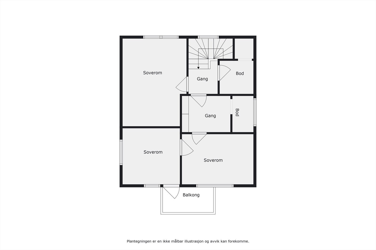 Plantegning 2. etasje Galleribilde